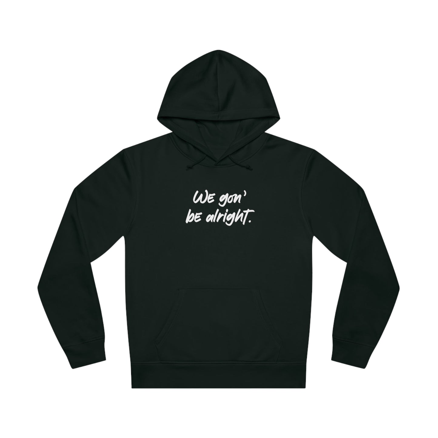 Minimalist BLM hoodie with conscious slogan design