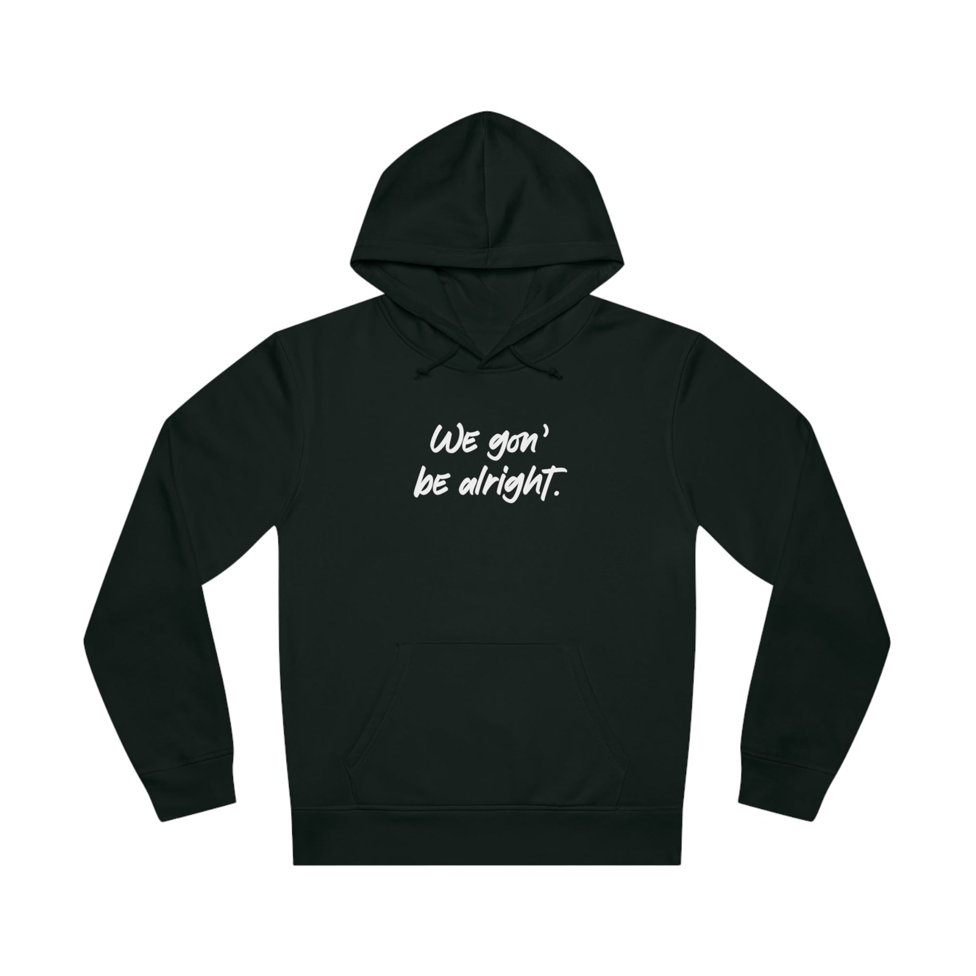 Minimalist BLM hoodie with conscious slogan design