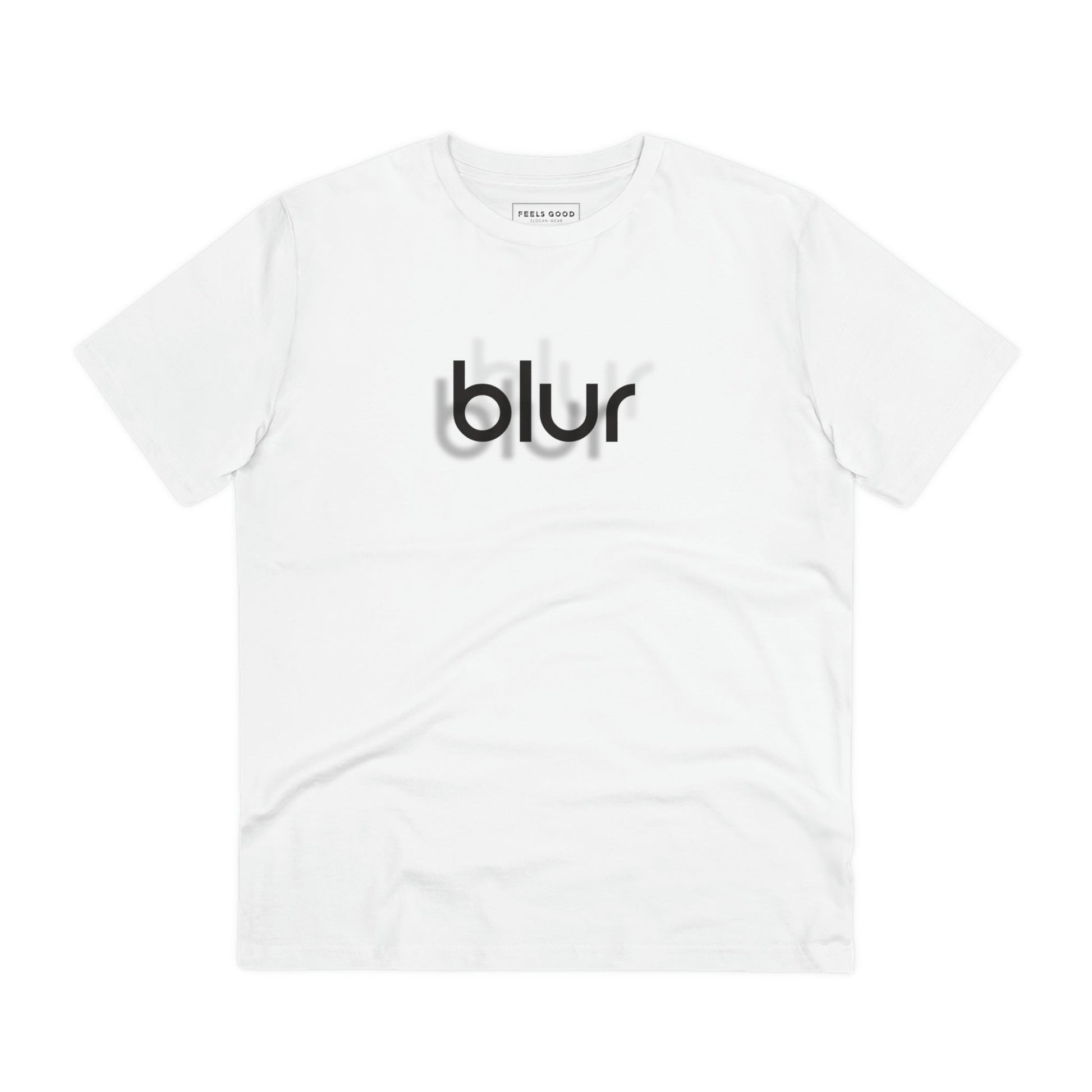 Sustainable best t-shirt: Contemporary 'Blur' organic cotton.
