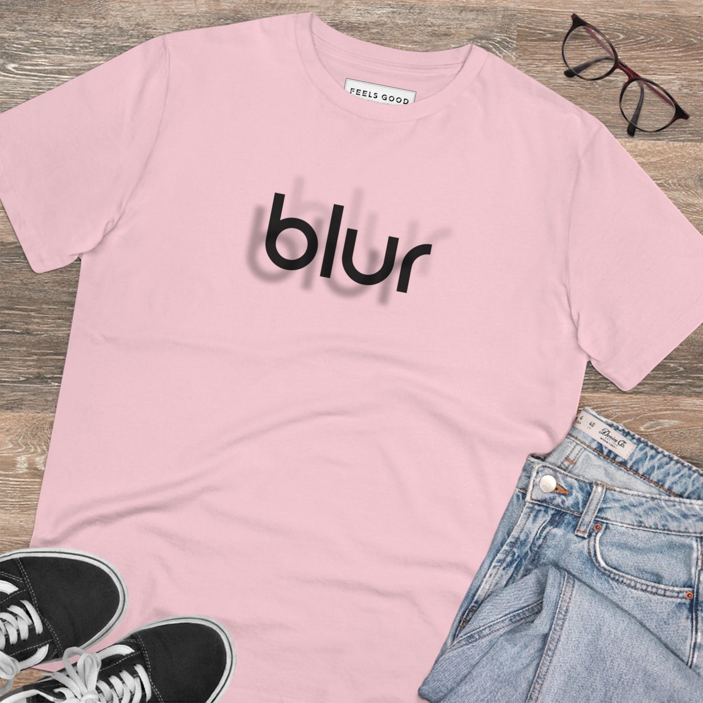 Popular best t-shirt: Contemporary 'Blur' organic tee.
