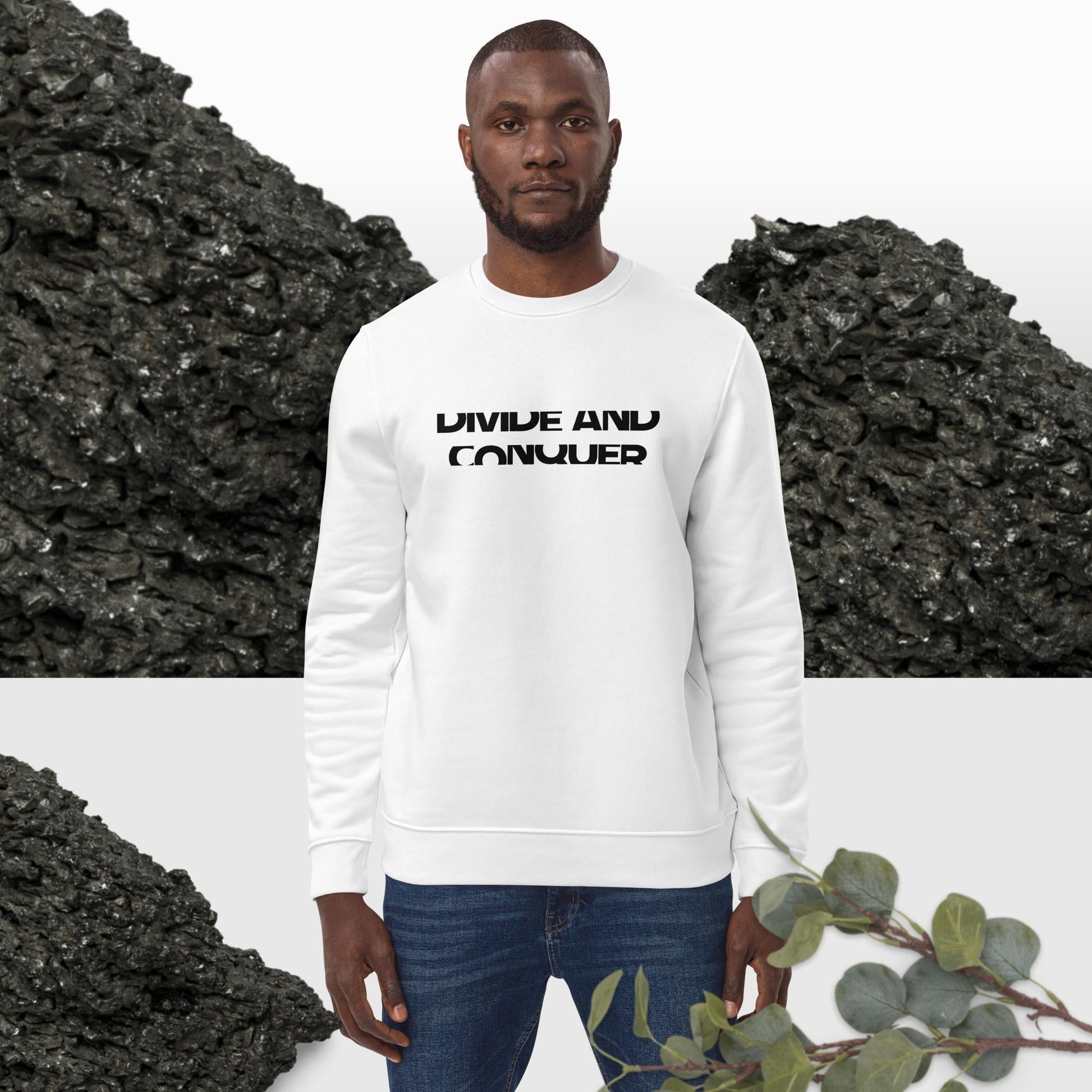 Contemporary 'Divide & Conquer' Organic Cotton Sweatshirt - Divide And Conquer