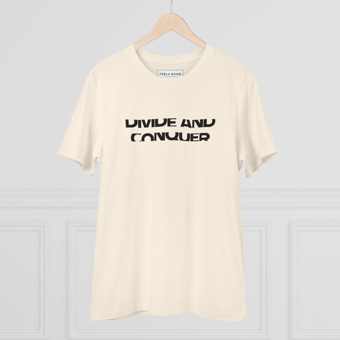 Best t-shirt brand: Contemporary 'Divide & Conquer' organic cotton.
