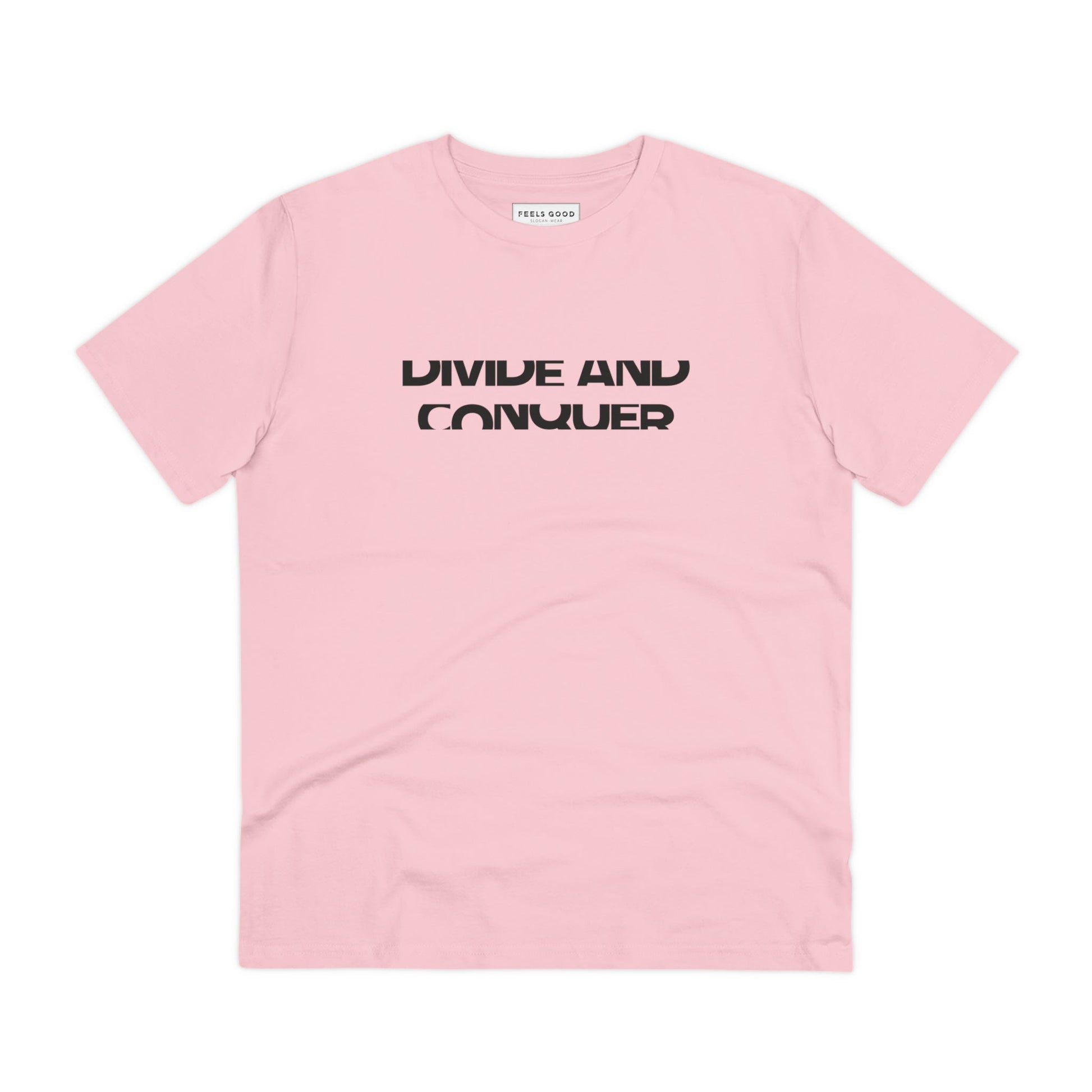 New best t-shirt: 'Divide & Conquer' contemporary organic cotton.