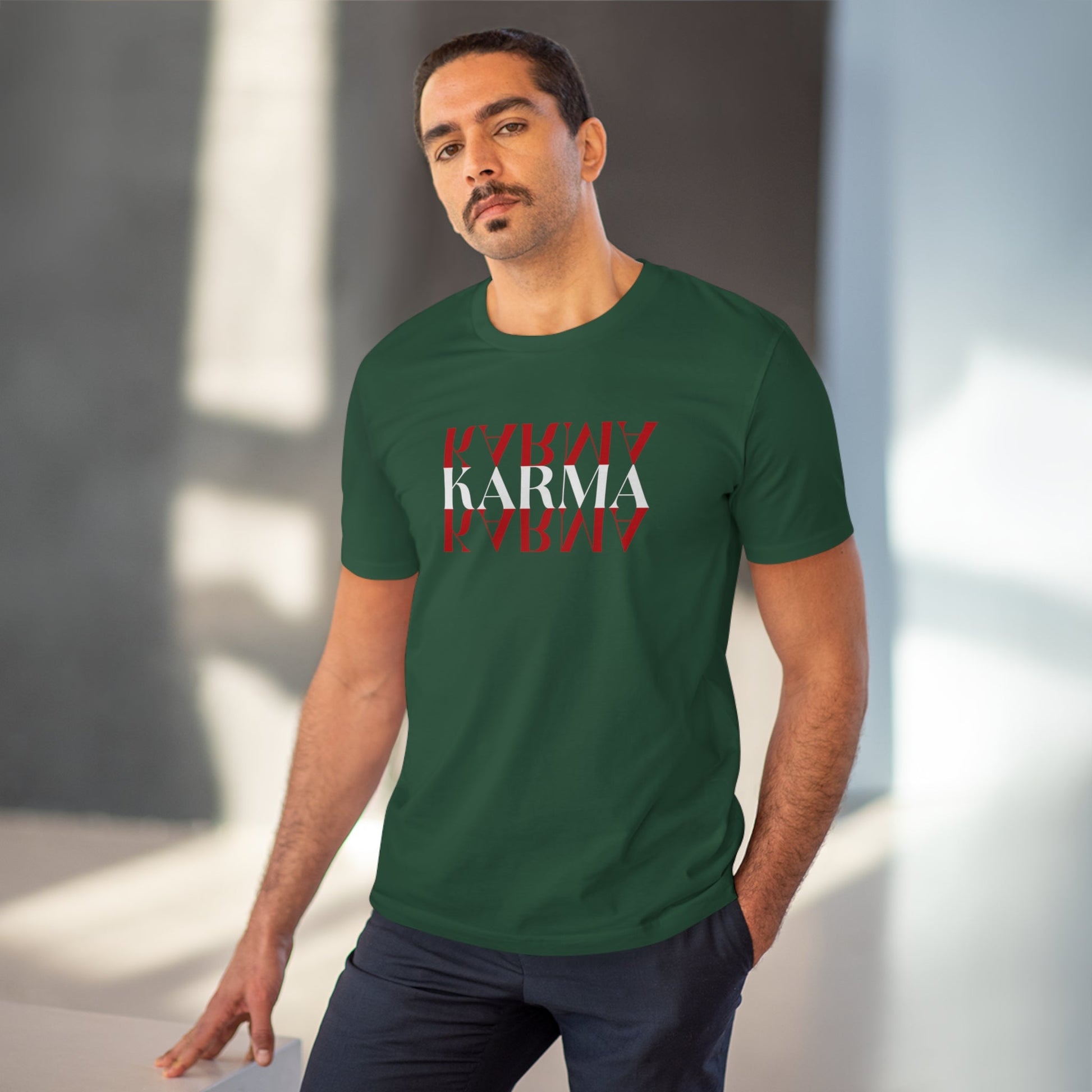 Pop-inspired 'Karma Karma Karma' shirt for vintage music fashion fans

