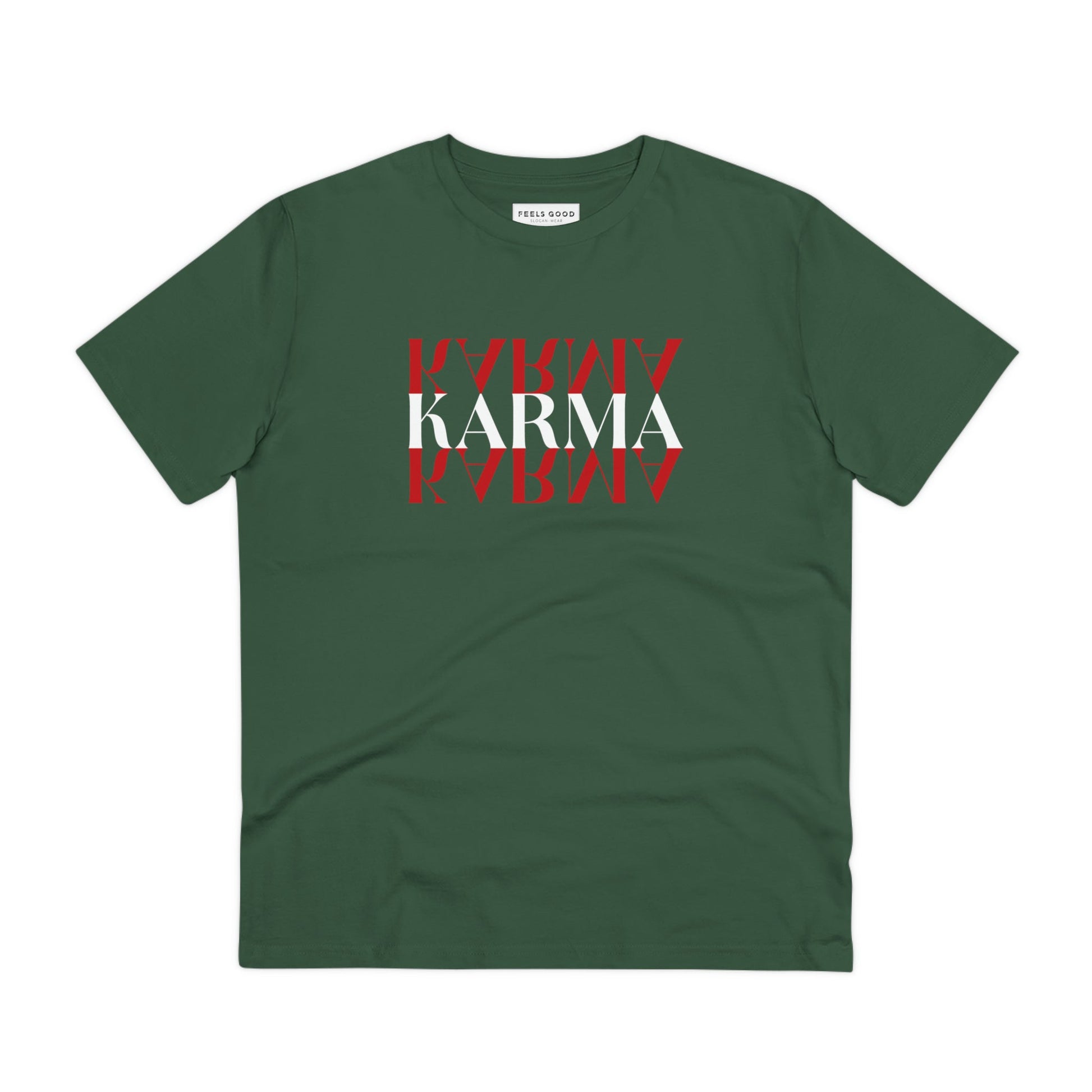 Artistic 'Karma Karma Karma' shirt with vintage energy and chill vibes

