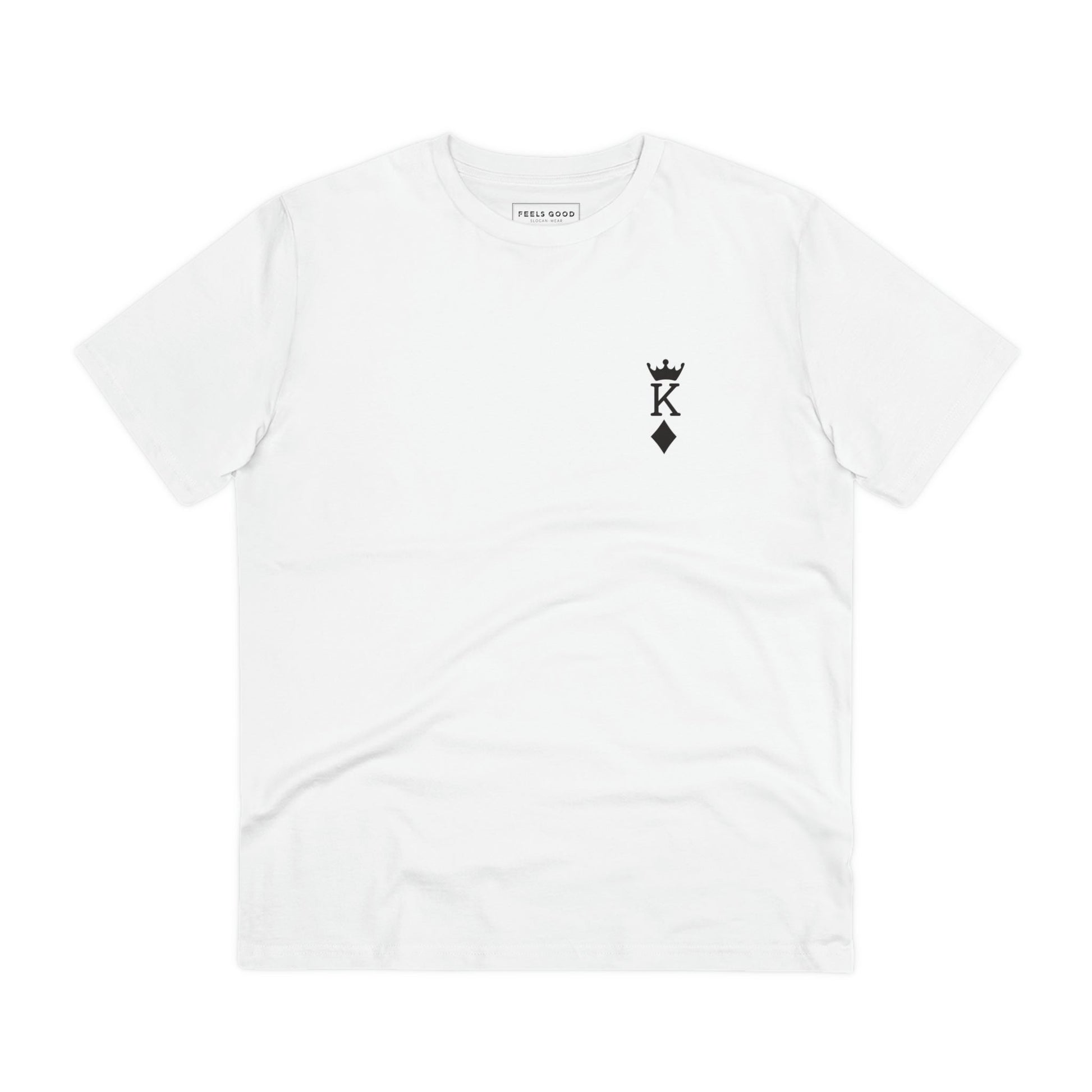 Positive thinking day tee: 'King Of Diamonds' organic cotton.
