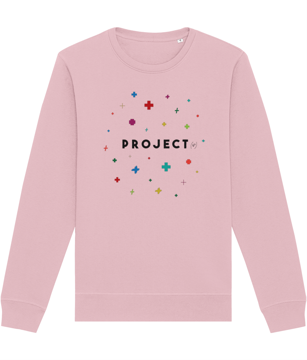 Contemporary 'Project Positivity' Organic Cotton Sweatshirt - Positive Sweatshirt