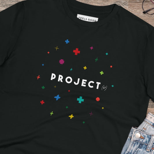 Trending best t-shirt: 'Project Positivity' contemporary design.
