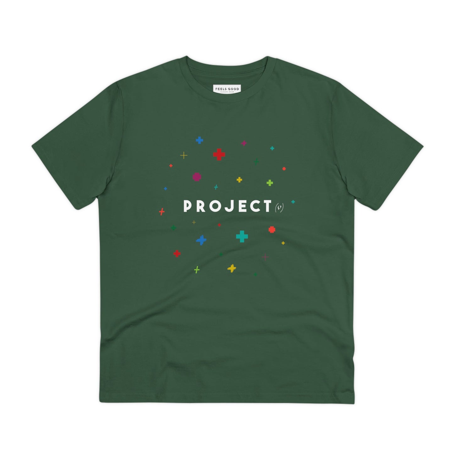Stylish best t-shirt: 'Project Positivity' contemporary look.
