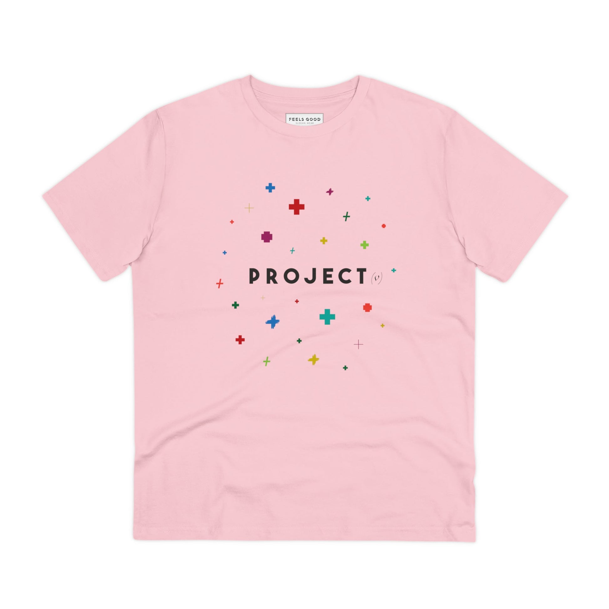 New best t-shirt: 'Project Positivity' contemporary comfort.
