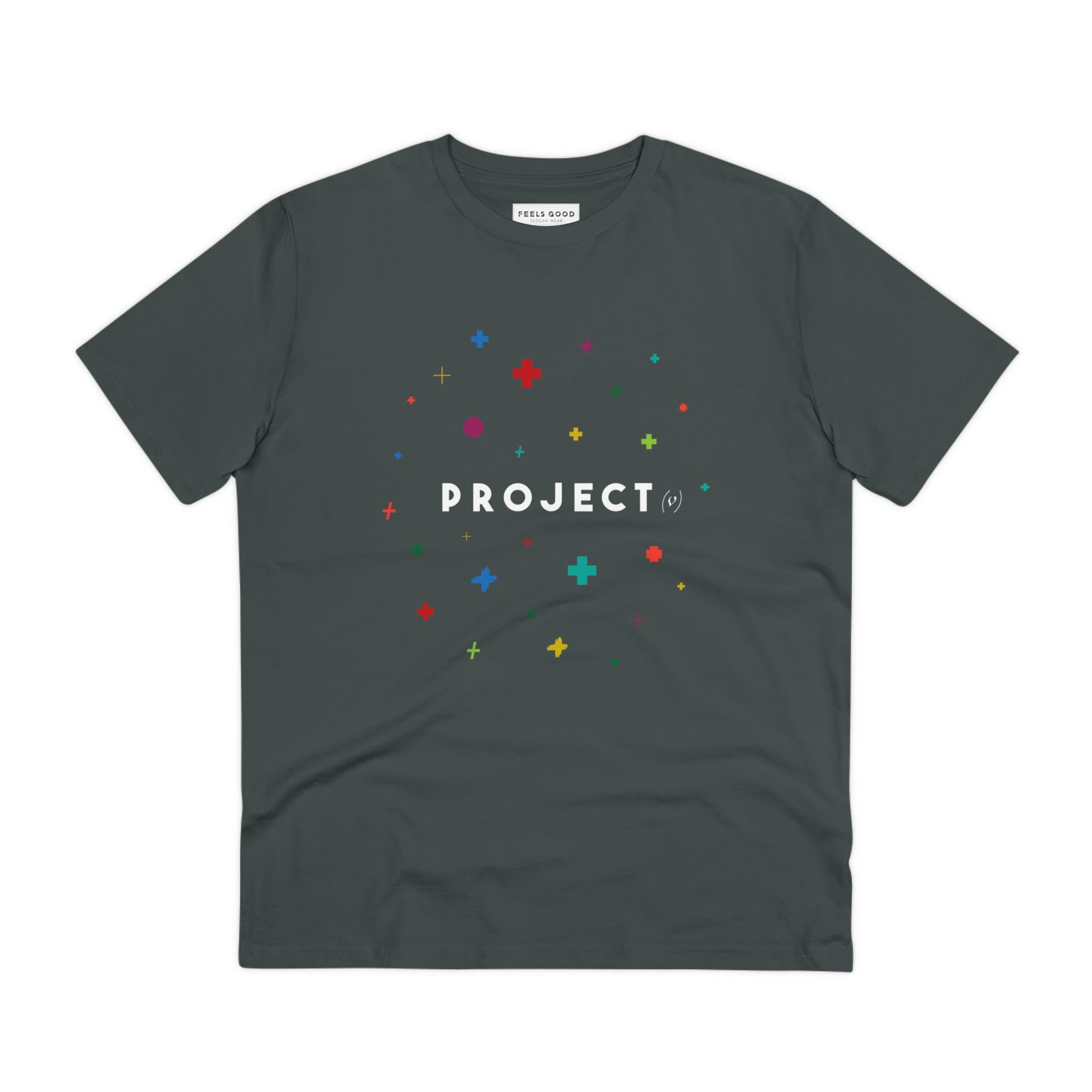 Quality best t-shirt: 'Project Positivity' organic cotton.
