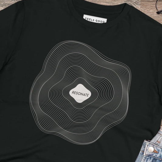 Best selling contemporary tee: 'Resonate' organic cotton.
