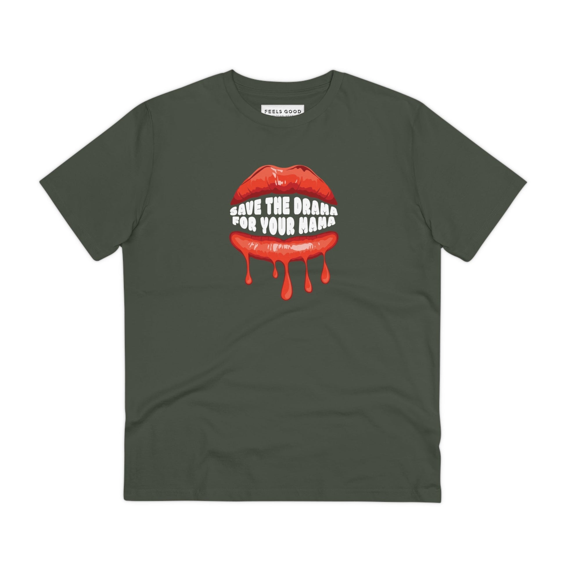 Contemporary 'Save The Drama' Organic Cotton T-shirt, graphic sweatshirts with flair