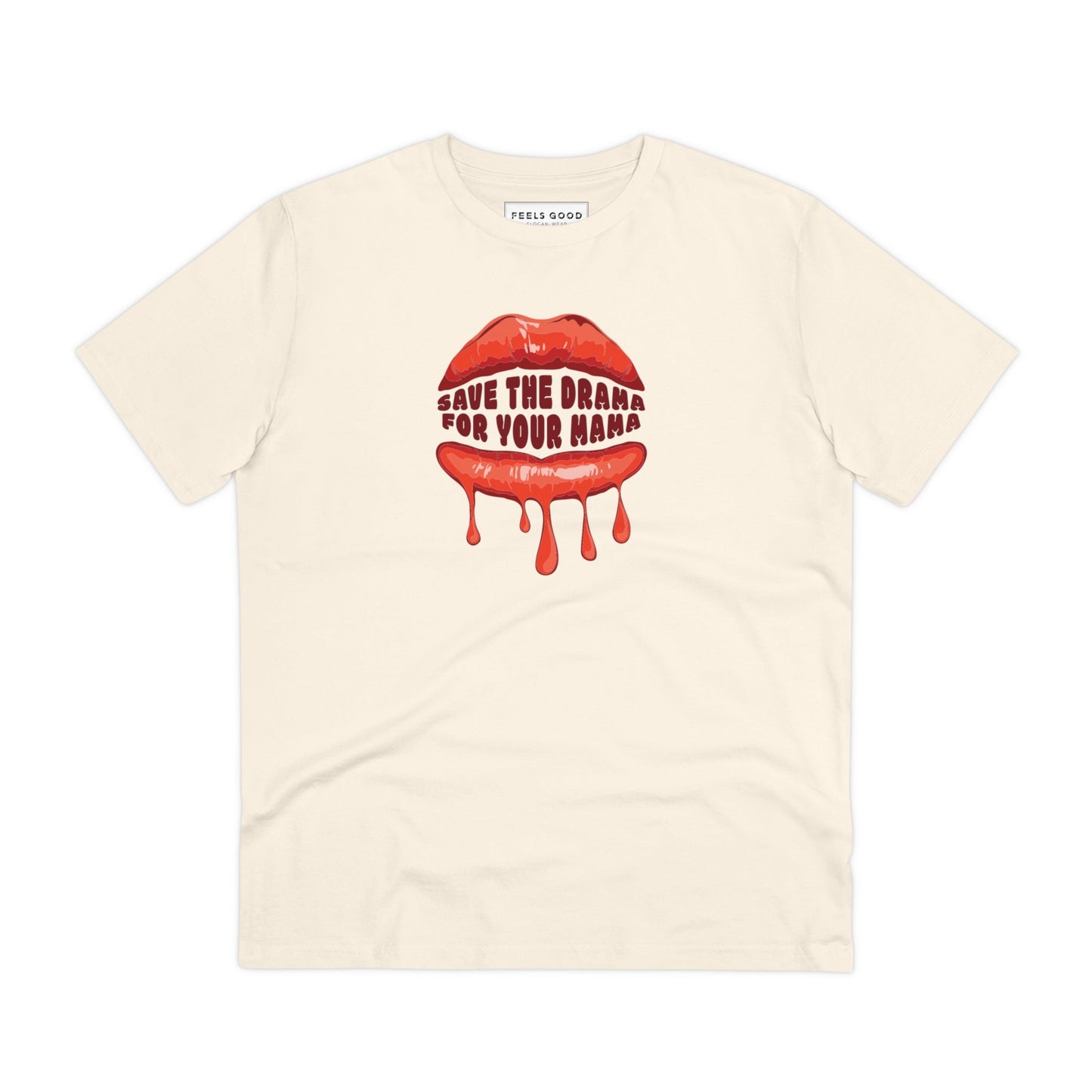 Contemporary 'Save The Drama' Organic Cotton T-shirt, message-filled quotes sweatshirts


