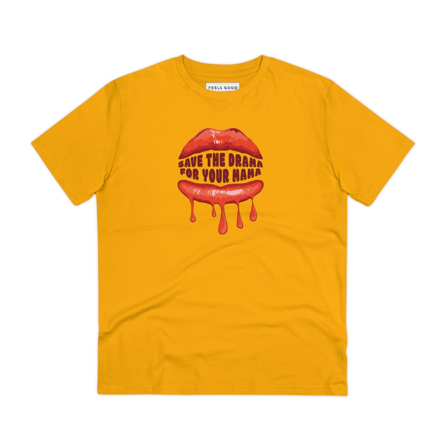 Contemporary 'Save The Drama' Organic Cotton T-shirt, trendsetting sweatshirts with quotes


