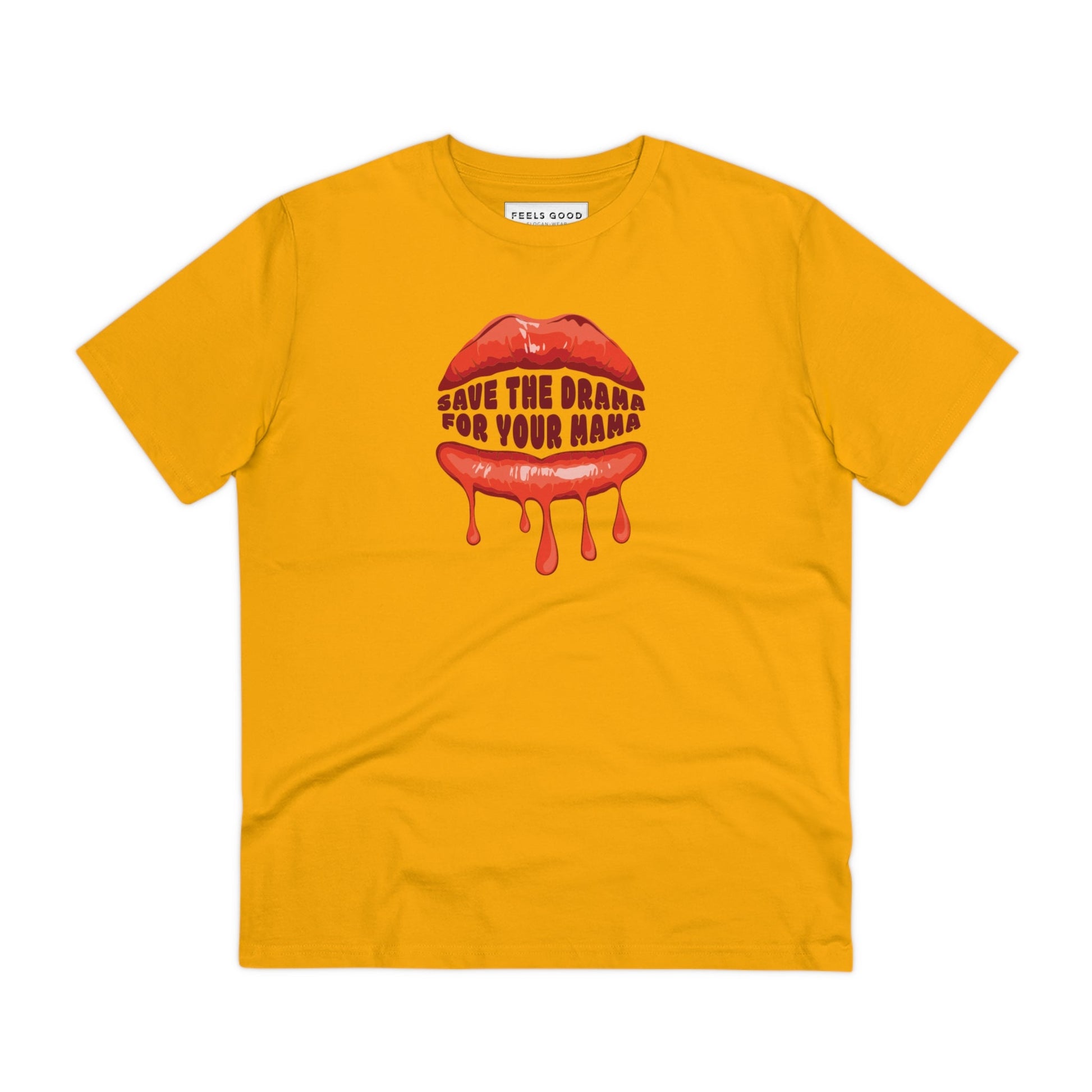 Contemporary 'Save The Drama' Organic Cotton T-shirt, trendsetting sweatshirts with quotes


