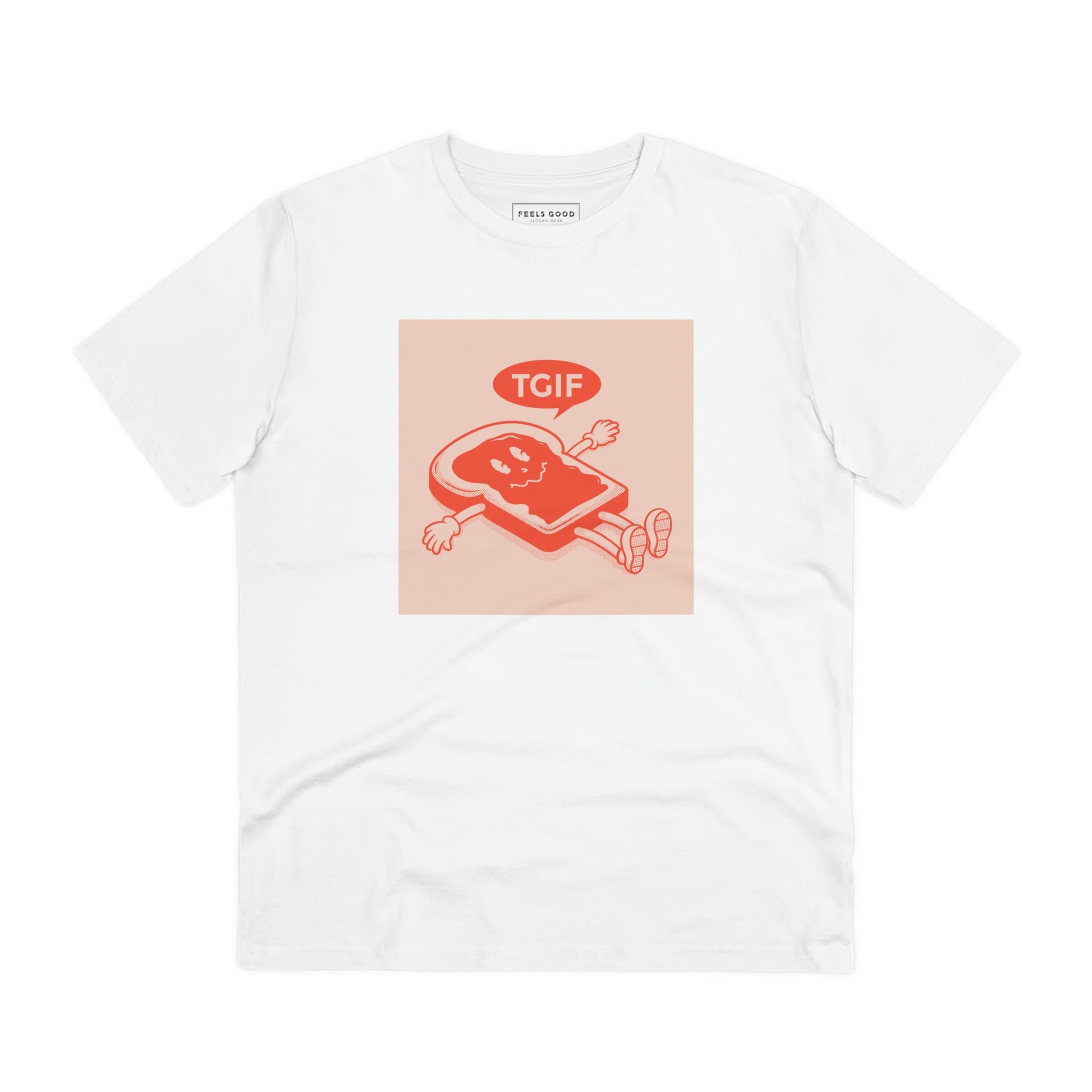 Rock the contemporary 'Thank God It's Friday' retro organic cotton t-shirt—perfect retro tshirt for men!