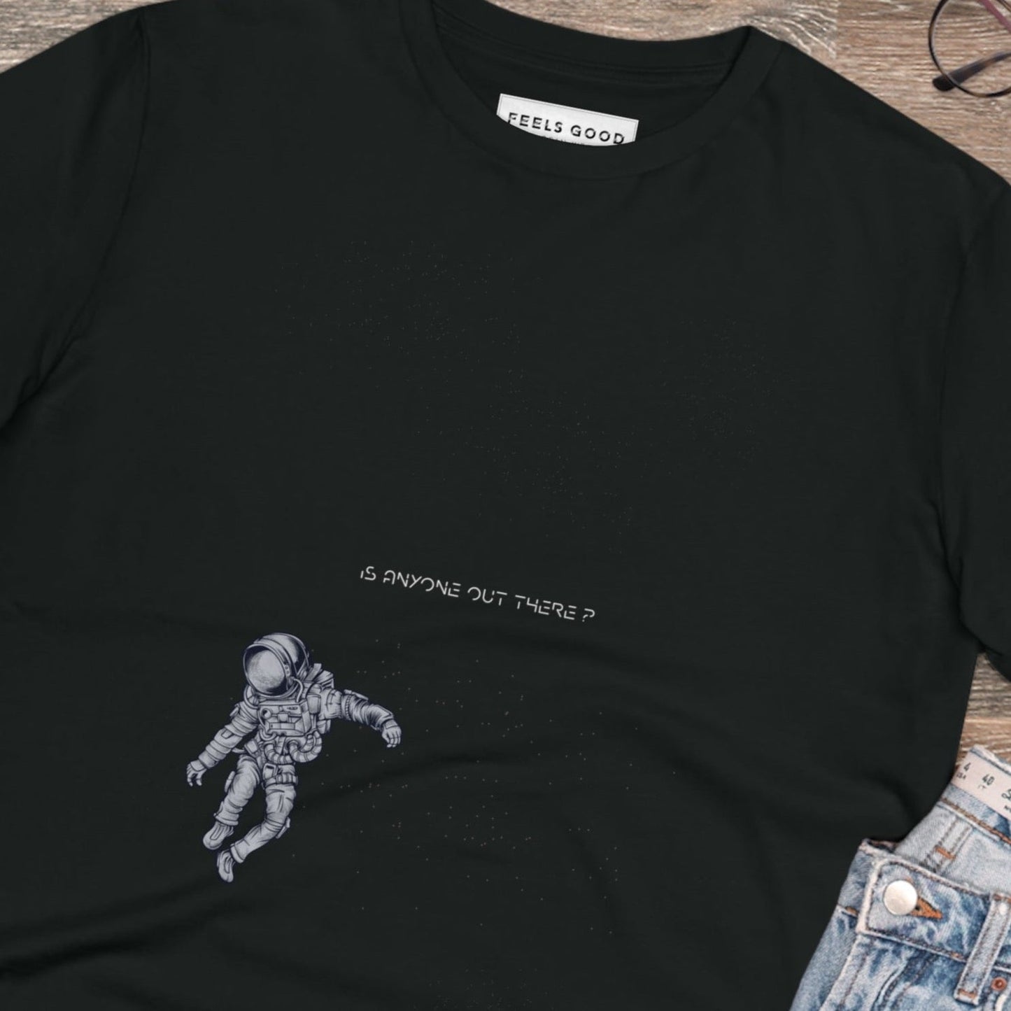 Contemporary 'The Astronaut' Organic Cotton T-shirt with a cosmic vibe for trend lovers
