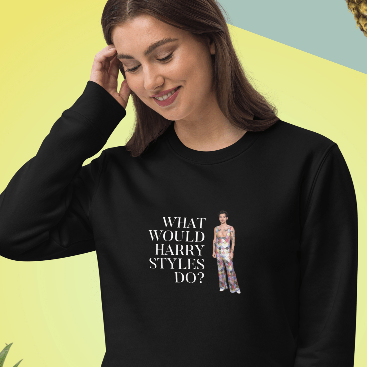 Contemporary 'What Would Harry Styles Do?' Organic Cotton Sweatshirt