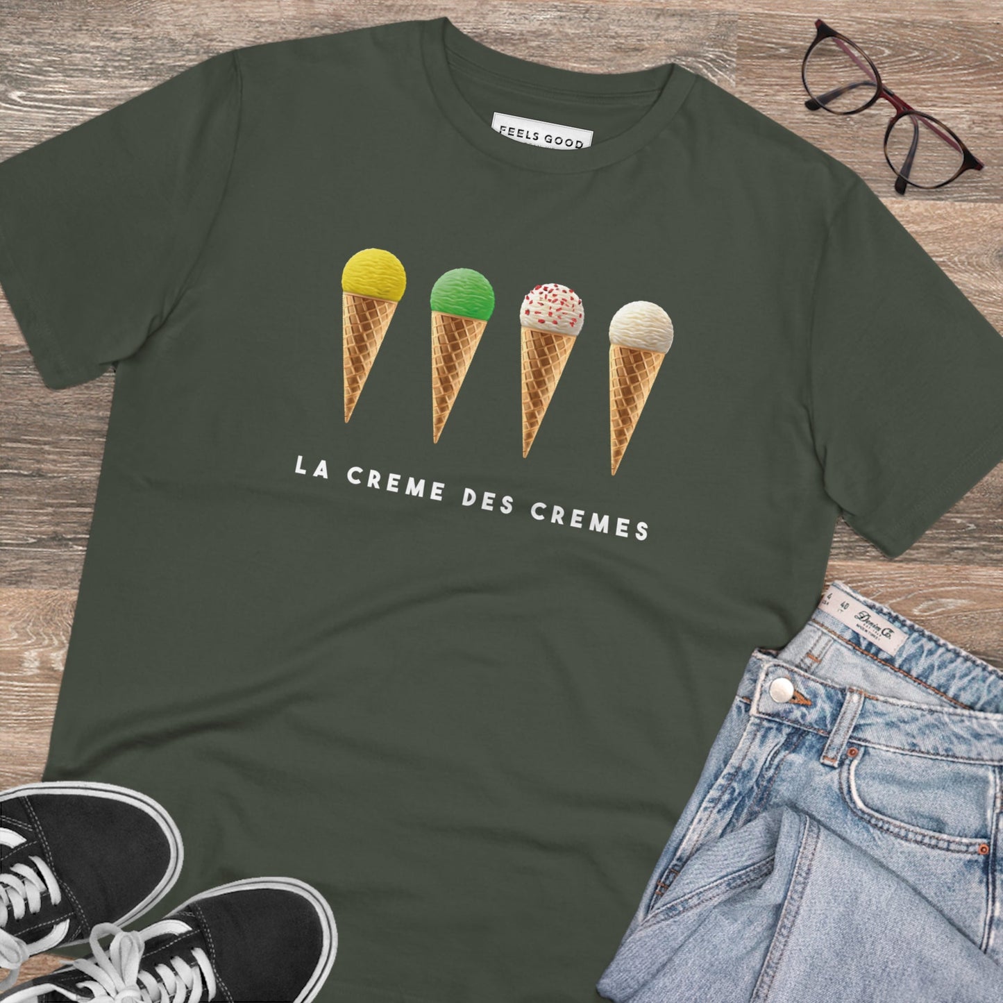 Breathable and bold cycling tee made from eco-friendly organic cotton.