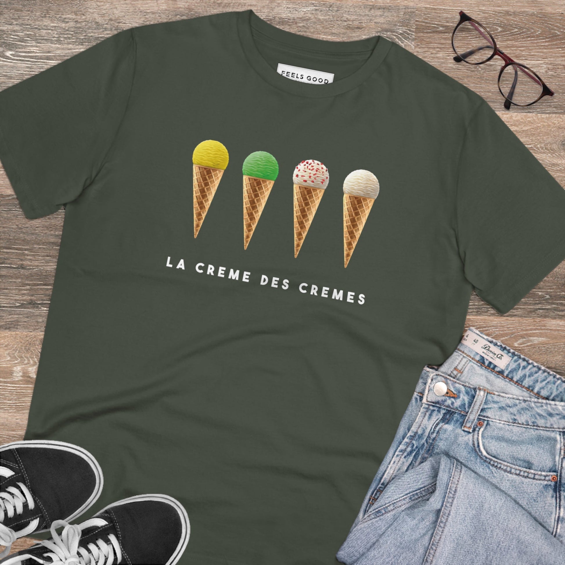 Breathable and bold cycling tee made from eco-friendly organic cotton.