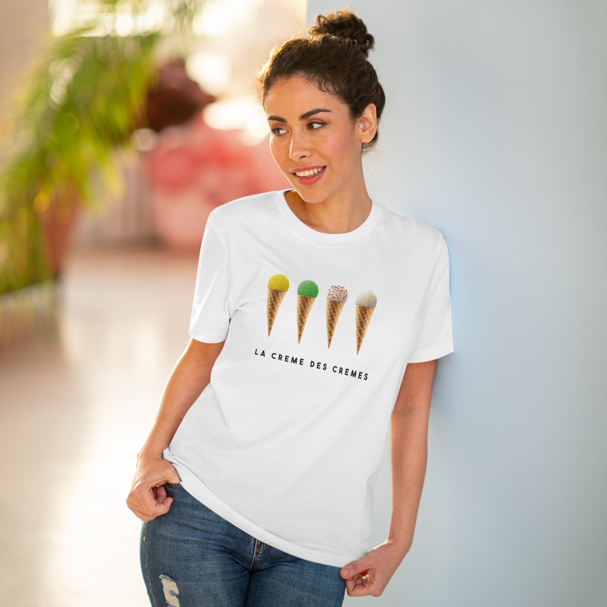 Cycling Tour de France organic cotton t-shirt with vintage-inspired graphic.