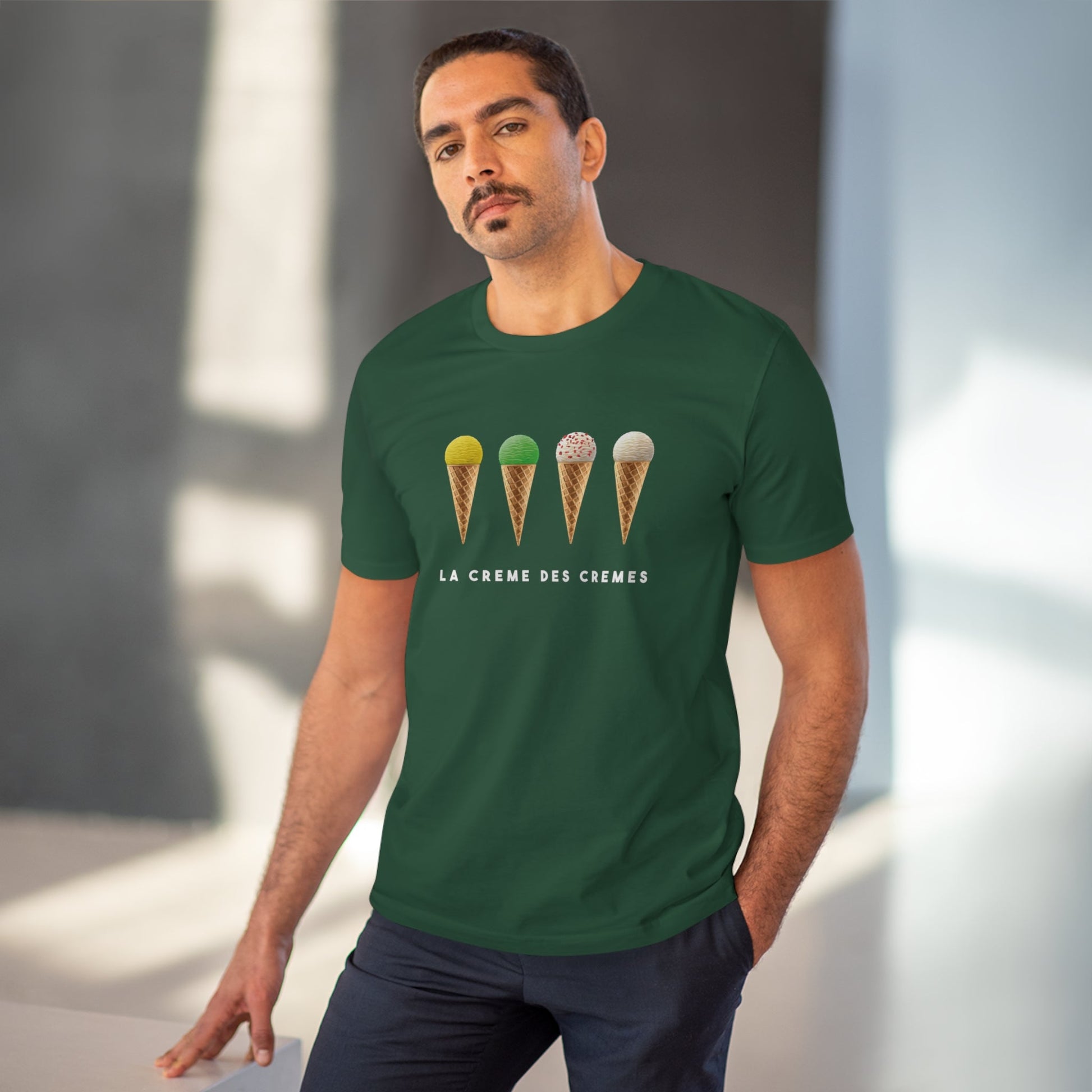 Unisex Tour de France t-shirt with cycling graphic in organic cotton.