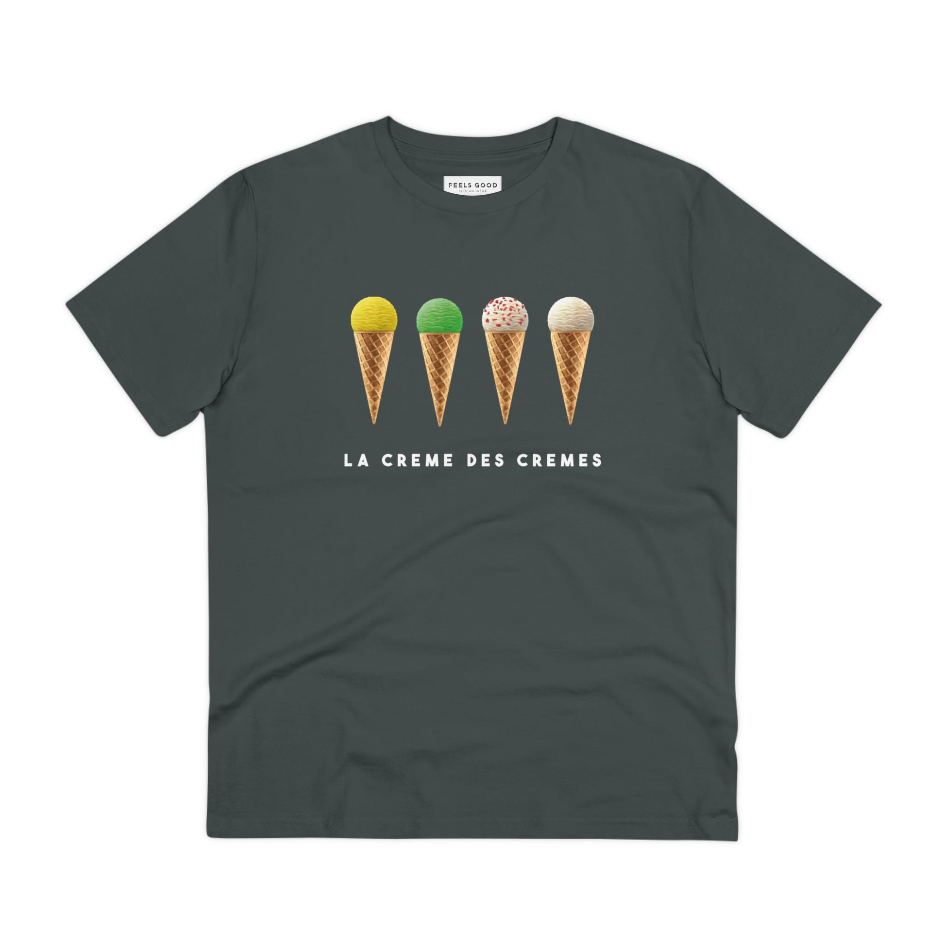 Organic cotton cycling t-shirt with Tour de France design and classic fit.