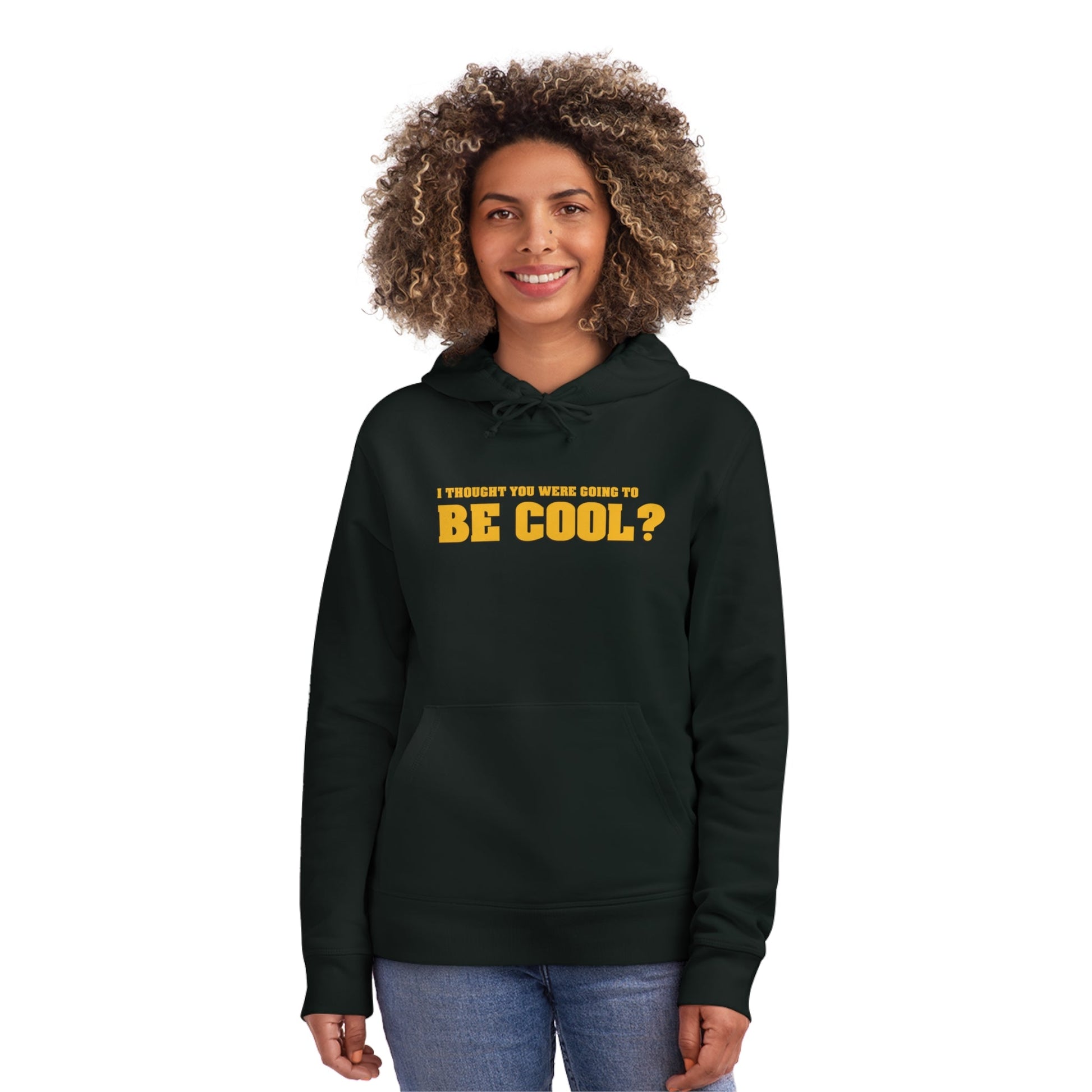 Famous Quotes 'Be Cool' Organic Cotton Hoodie – mens streetwear hoodie with cool quote

