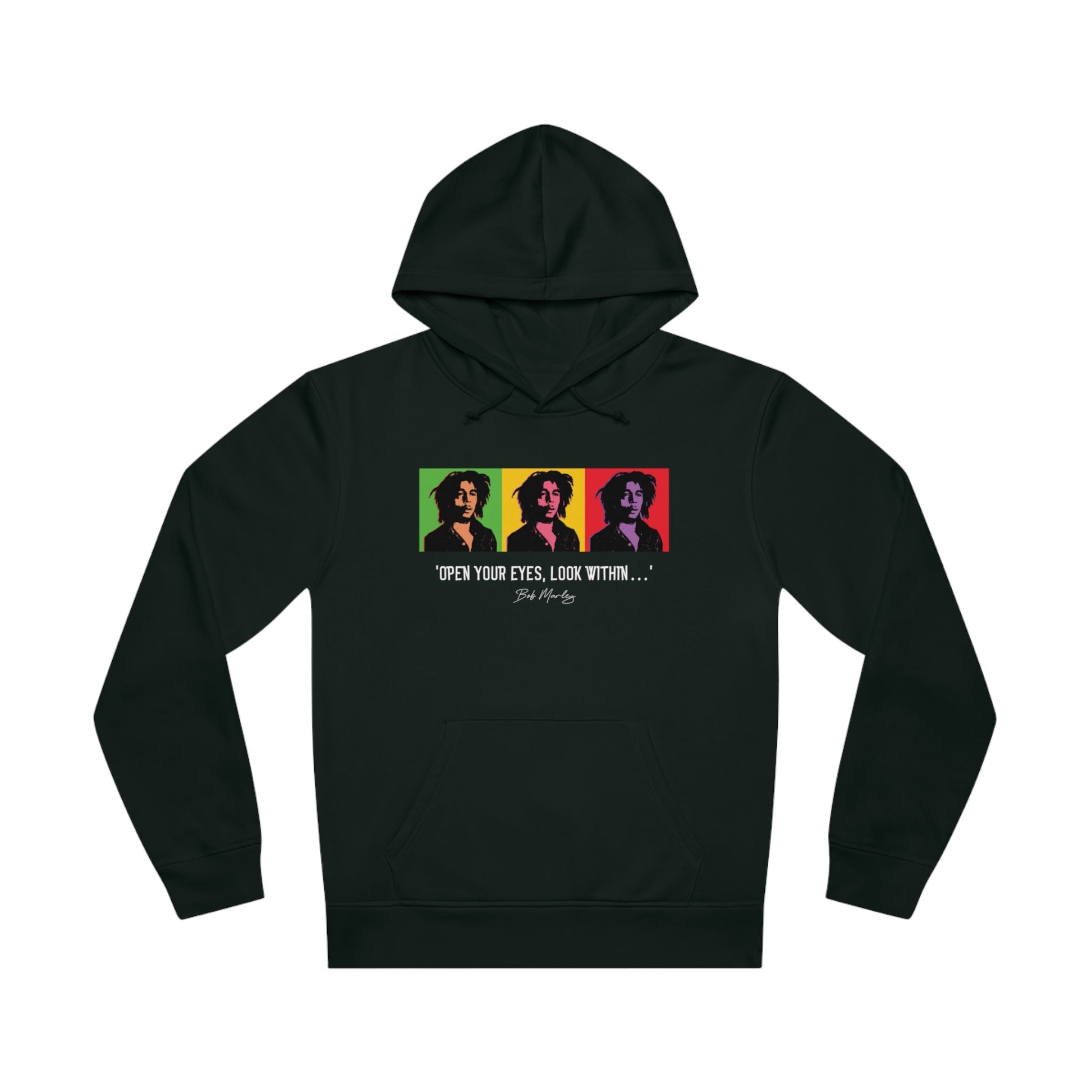 Reggae 'Famous Quotes 'Bob Marley' Organic Cotton Hoodie – Casual hoodies rock fashion