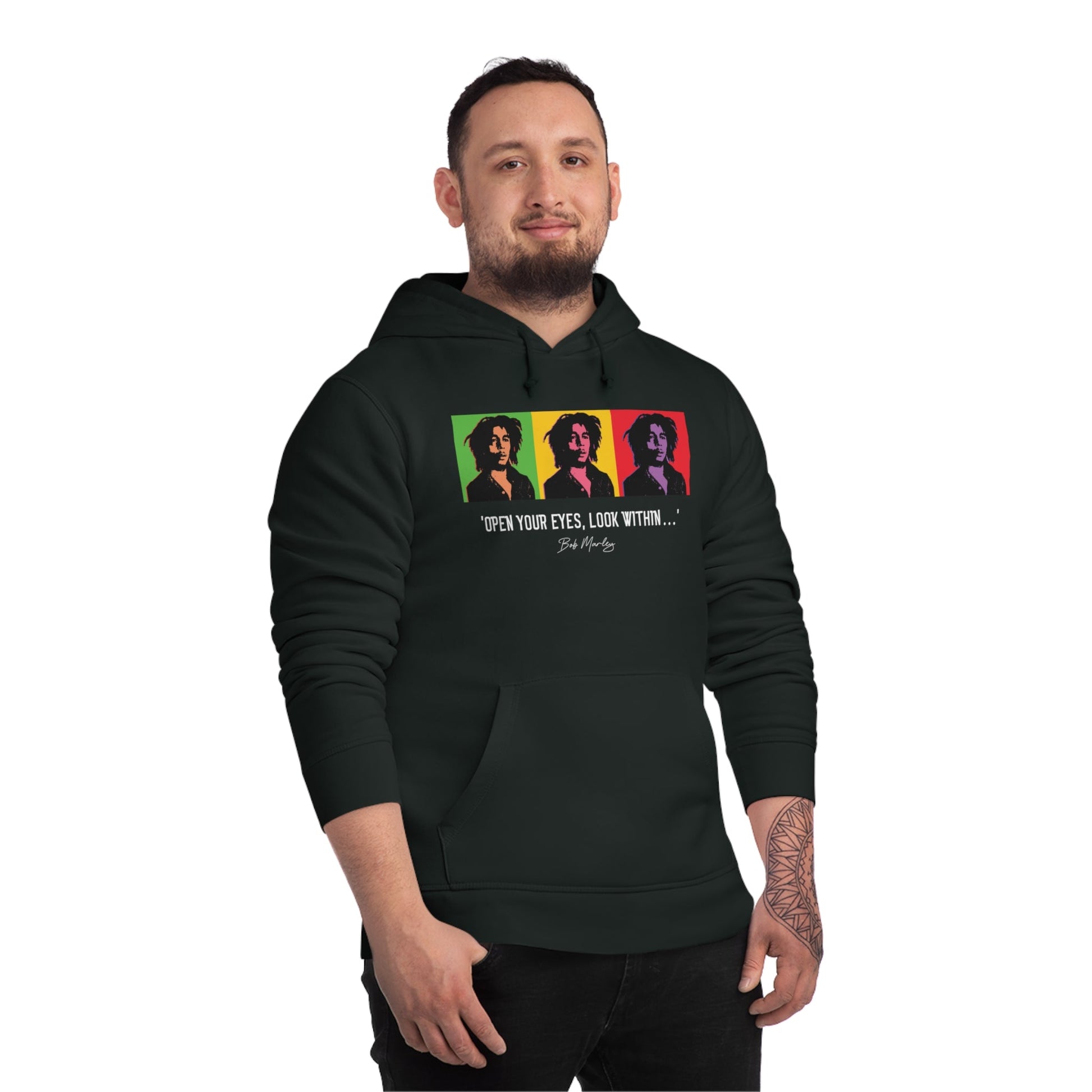 Reggae 'Famous Quotes 'Bob Marley' Organic Cotton Hoodie – Iconic Bob Marley hoodie
