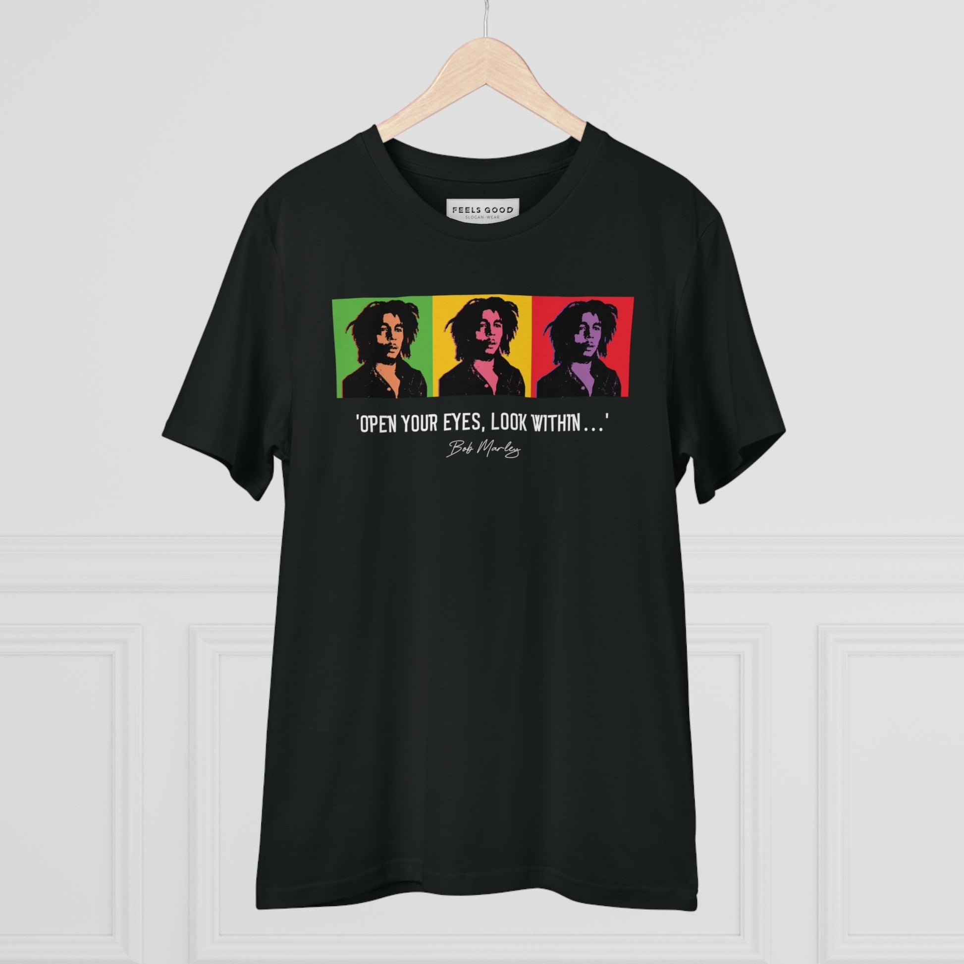 famous-quotes-bob-marley-organic-cotton-t-shirt- perfect hip hop t-shirt for music lovers

