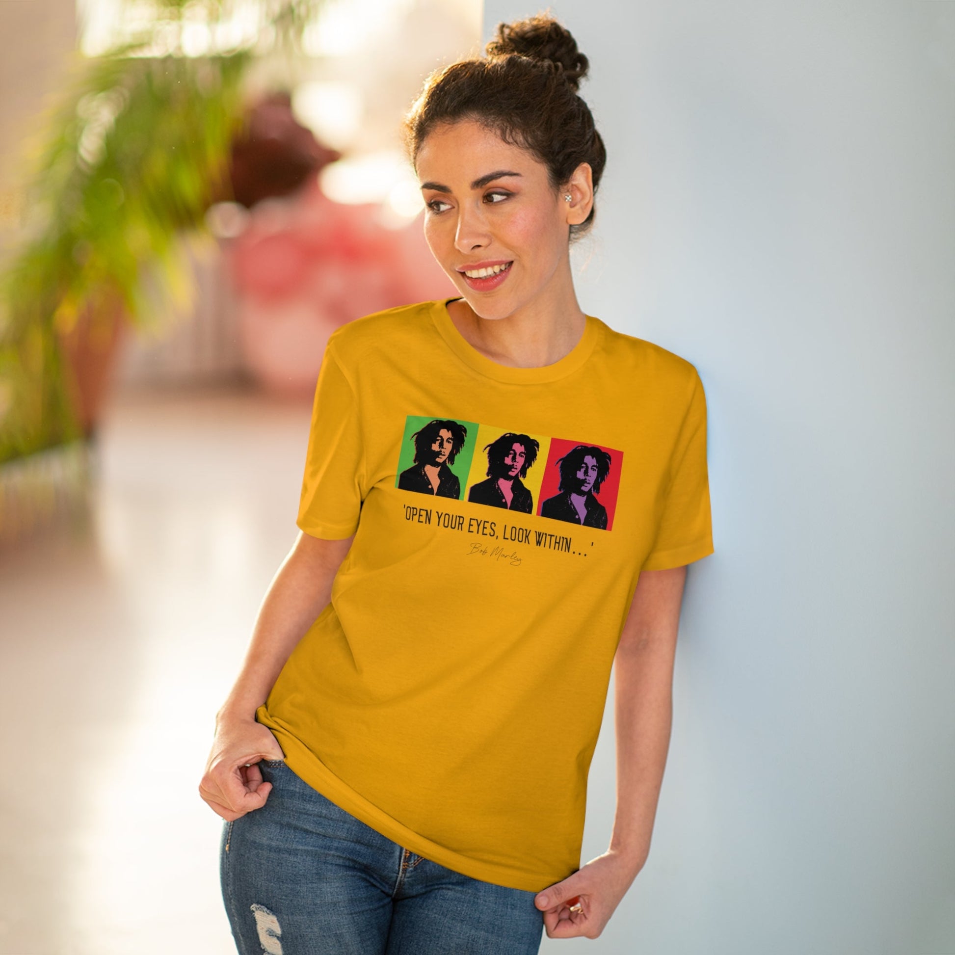 Famous Quotes 'Bob Marley' Organic Cotton T-shirt - street clothing Cool Tshirt