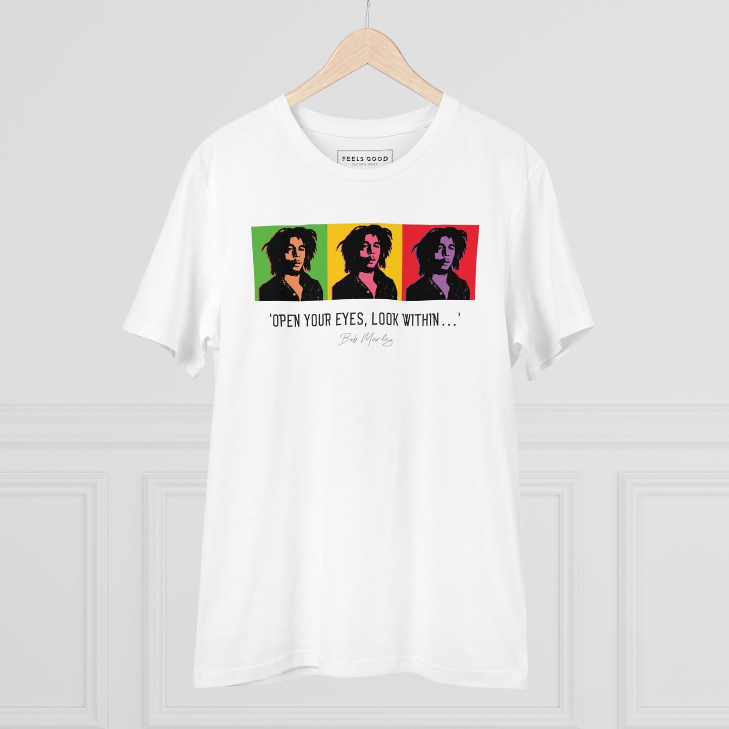 Famous Quotes 'Bob Marley' Organic Cotton T-shirt - street clothing