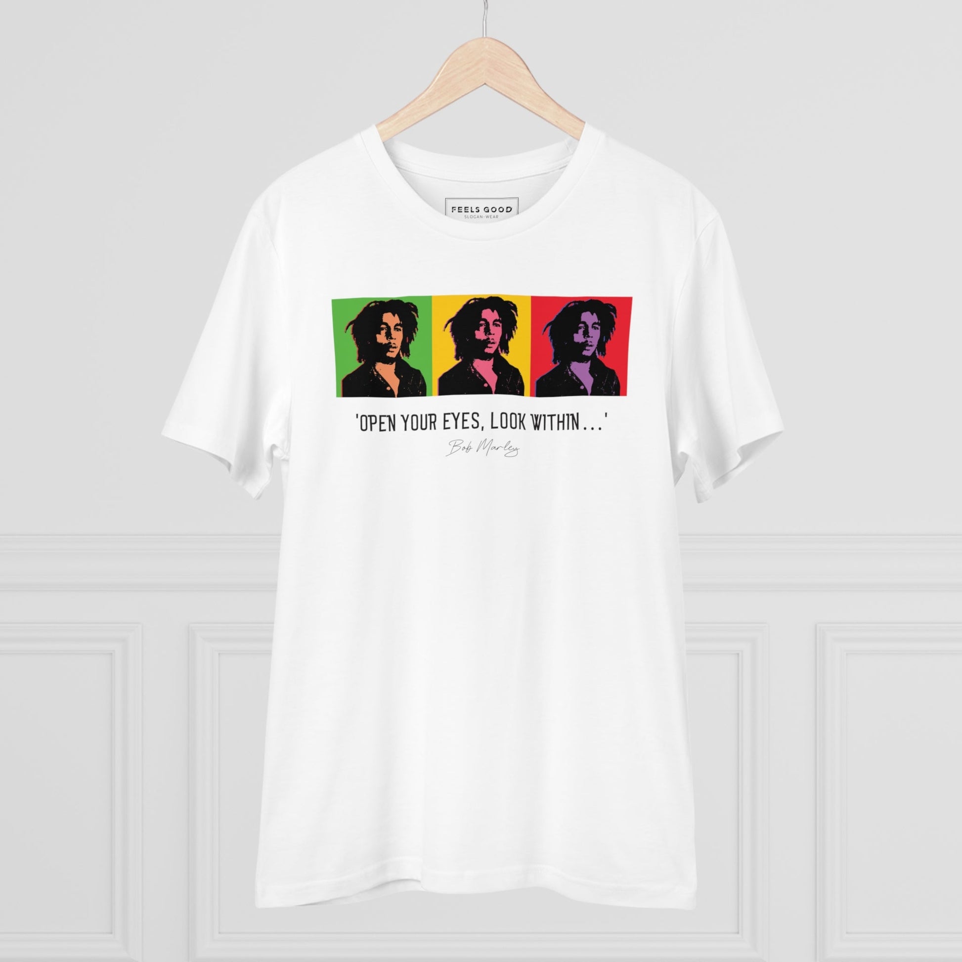 Famous Quotes 'Bob Marley' Organic Cotton T-shirt - street clothing