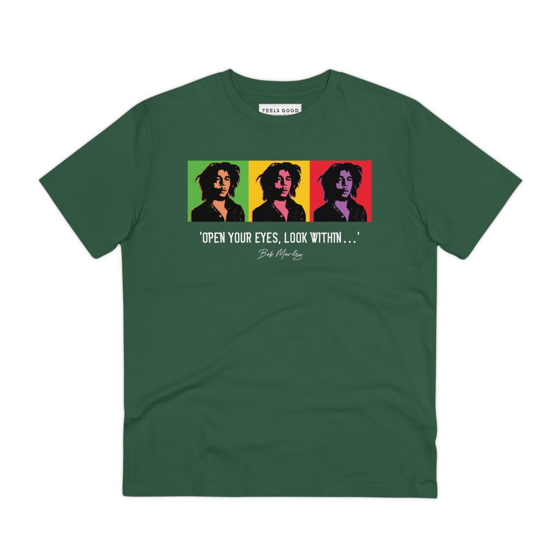famous-quotes-bob-marley-organic-cotton-t-shirt- for hiphop t-shirt lovers with bold design



