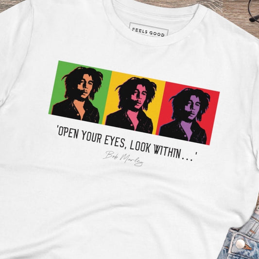 Famous Quotes 'Bob Marley' Organic Cotton T-shirt - Cool Tshirt