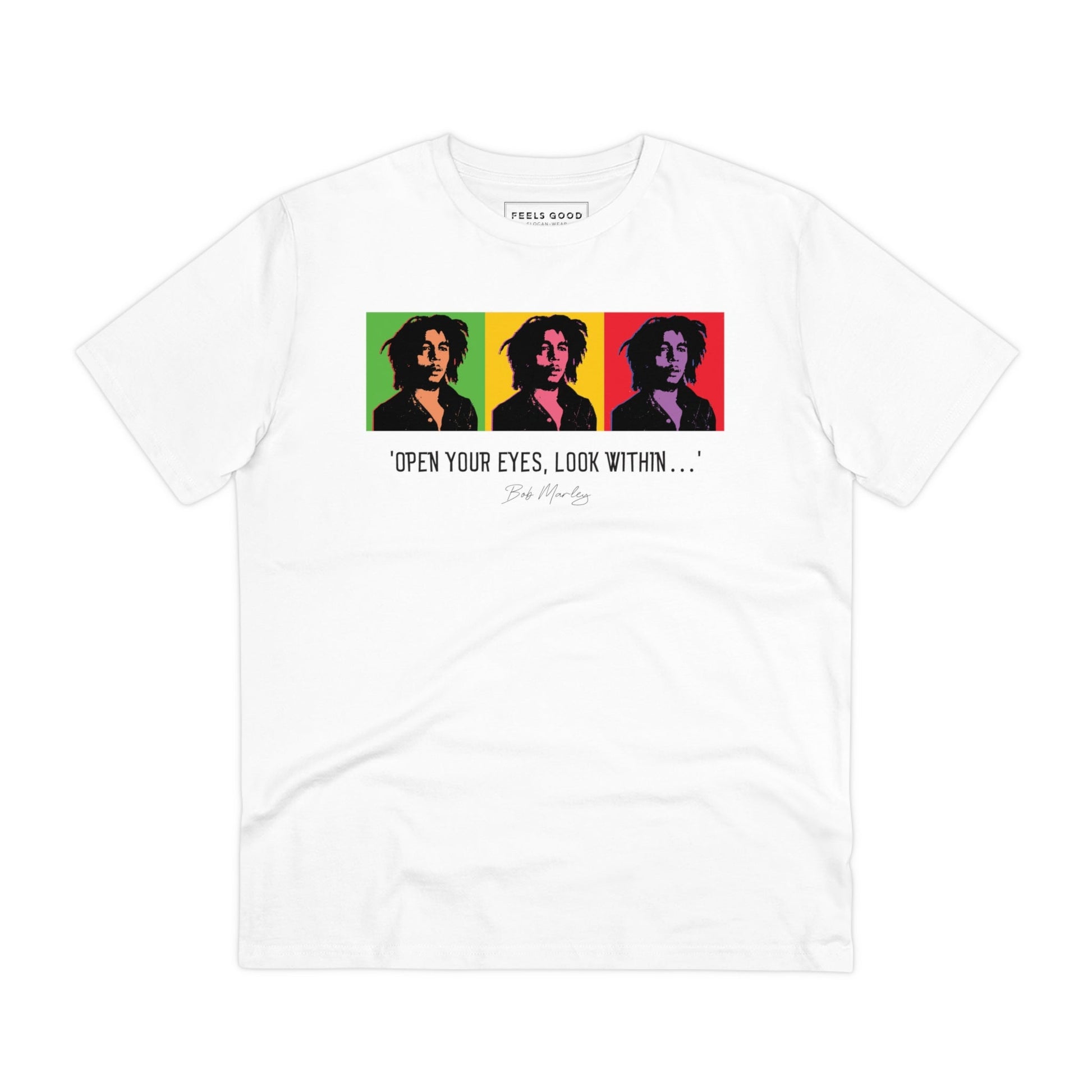 Famous Quotes 'Bob Marley' Organic Cotton T-shirt - street style