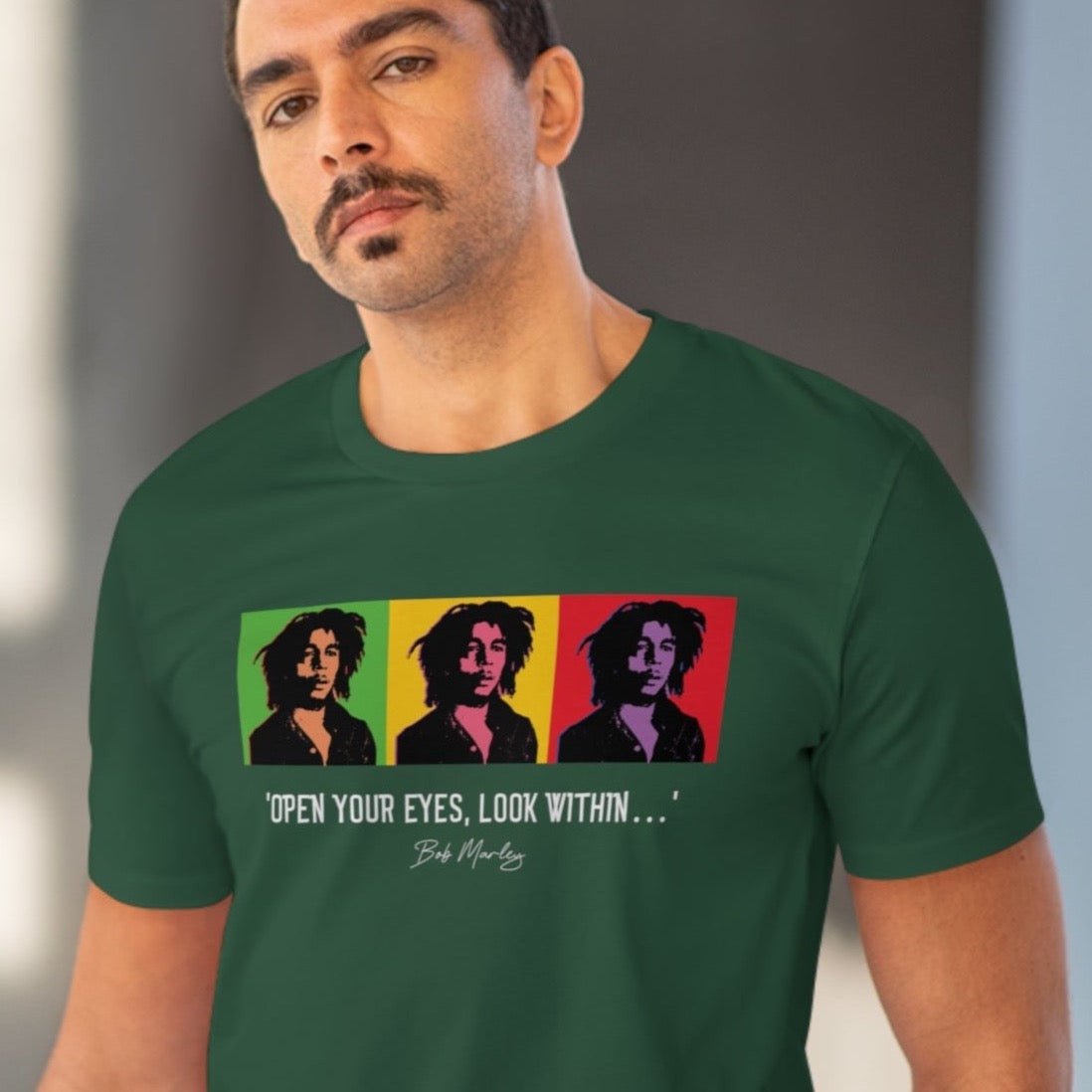 Famous Quotes 'Bob Marley' Organic Cotton T-shirt with iconic sweatshirt slogans

