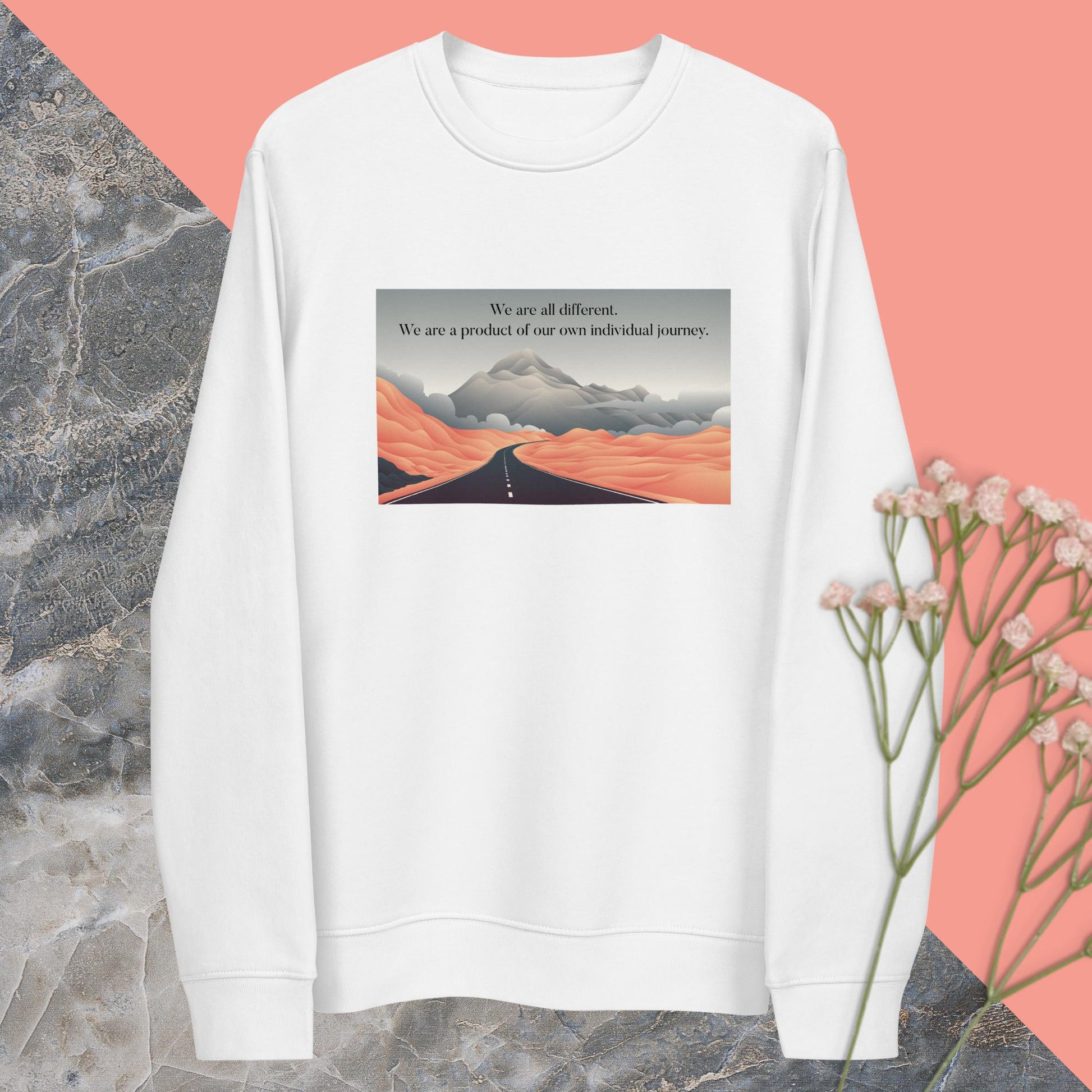 Famous Quotes 'Different Paths' Organic Cotton Sweatshirt - Fun Sweatshirt