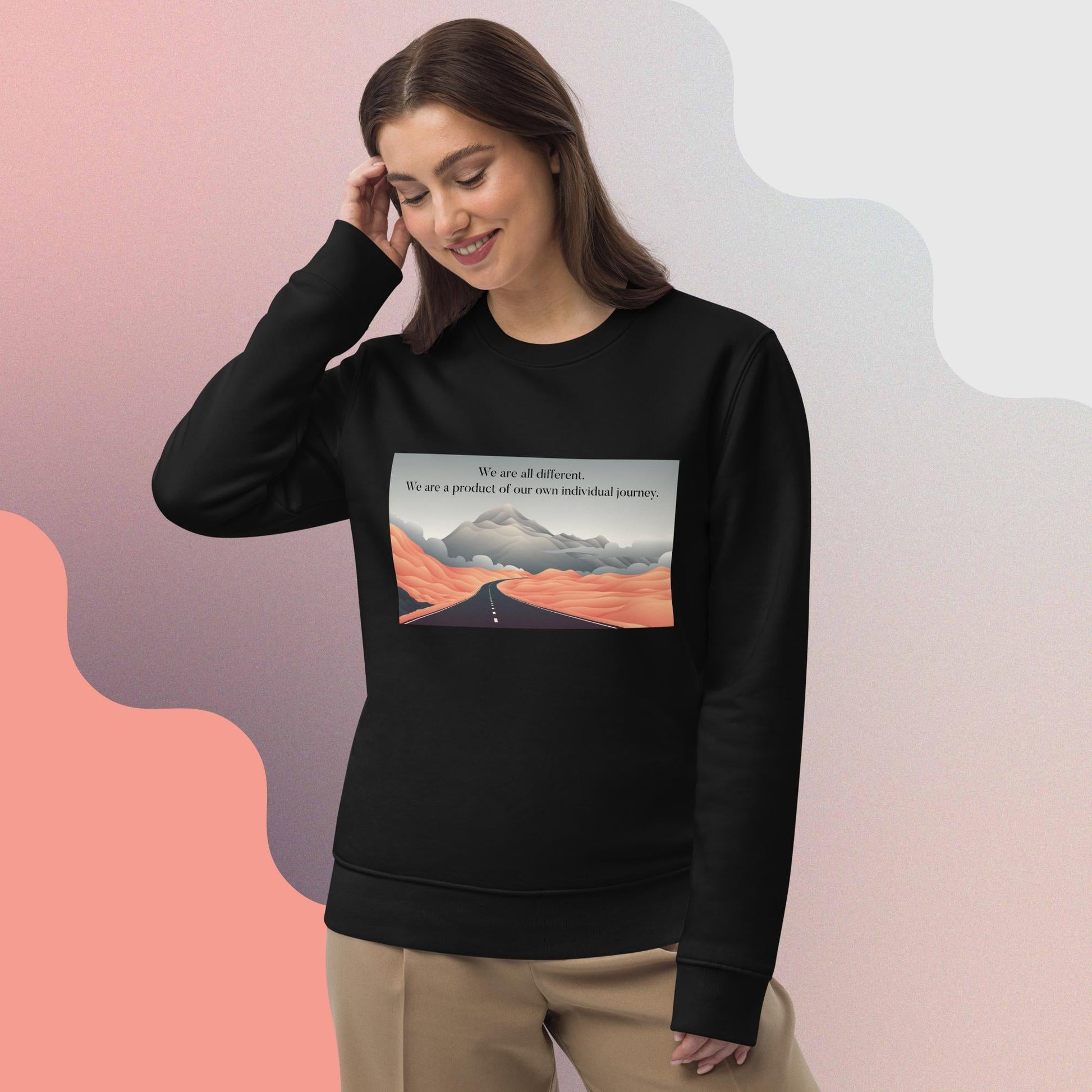 Famous Quotes 'Different Paths' Organic Cotton Sweatshirt - Fun Sweatshirt