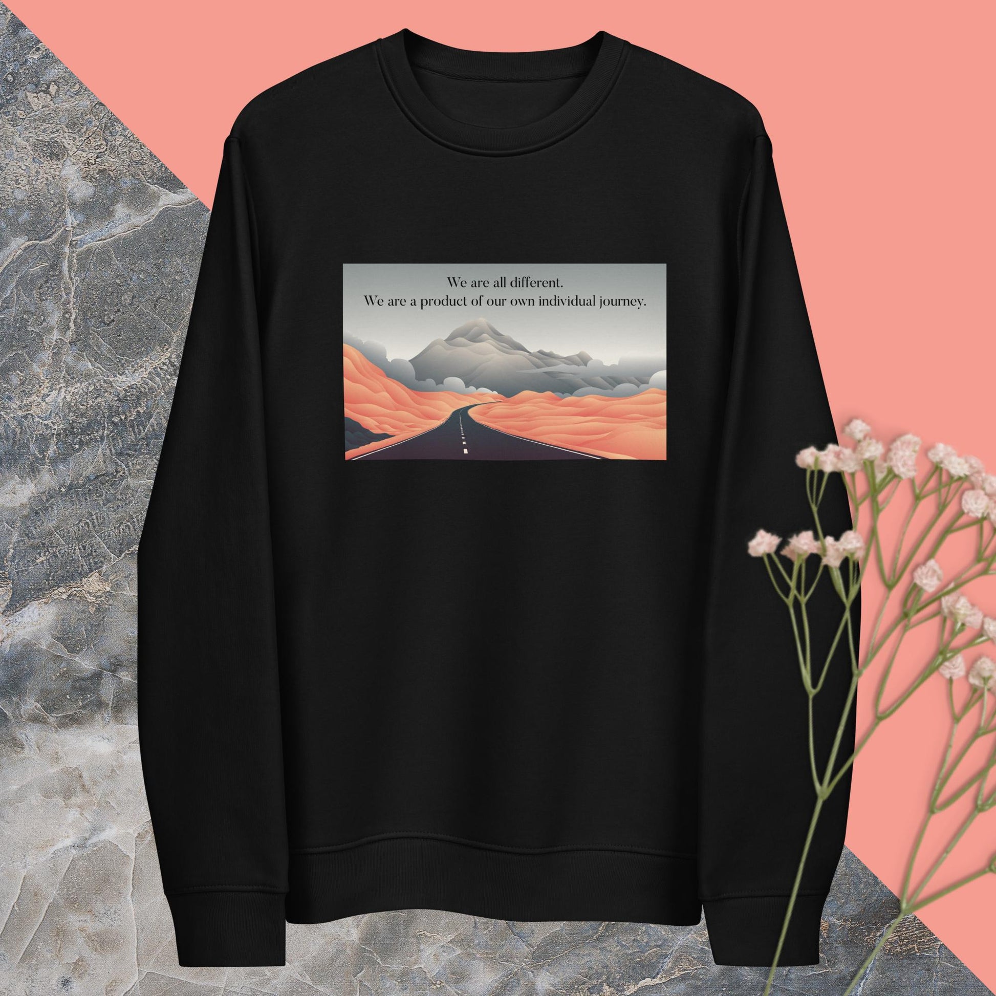 Famous Quotes 'Different Paths' Organic Cotton Sweatshirt - Fun Sweatshirt