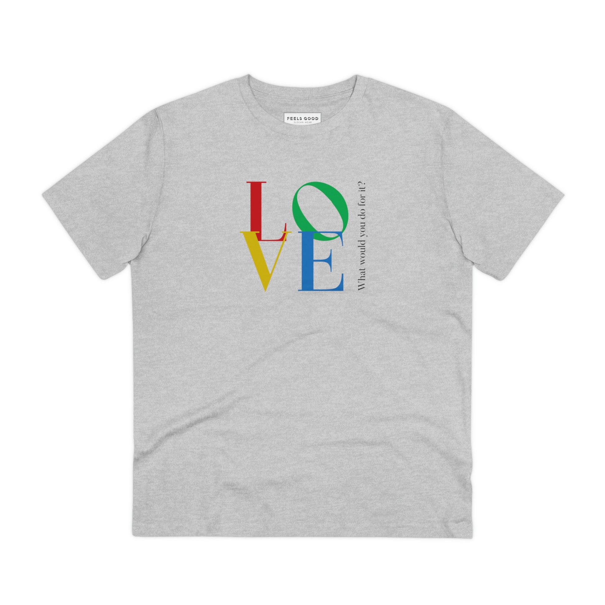 Fashion-forward Dior organic t-shirt with iconic 'LOVE' quote design.

