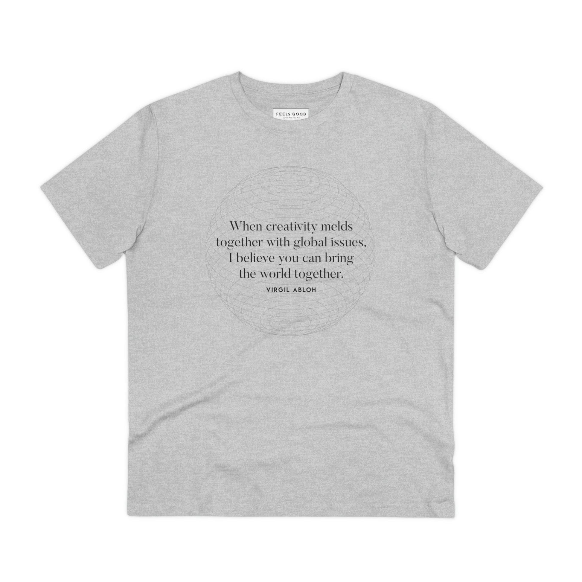 Inspired by high fashion? Famous quotes 'One World' Virgil organic cotton T-shirt – perfect dior tshirt pick.