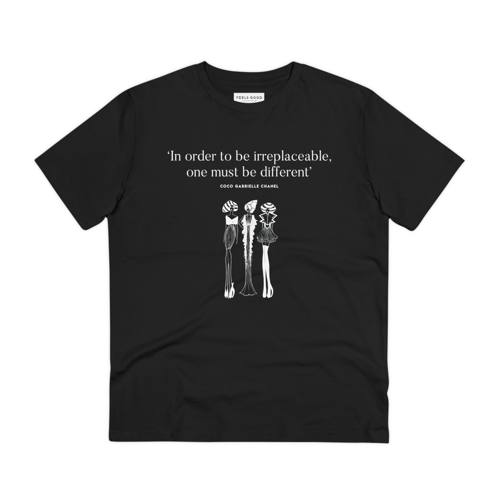 Classic fashion slogan T-shirt – 'Be Different' chic printed tee
