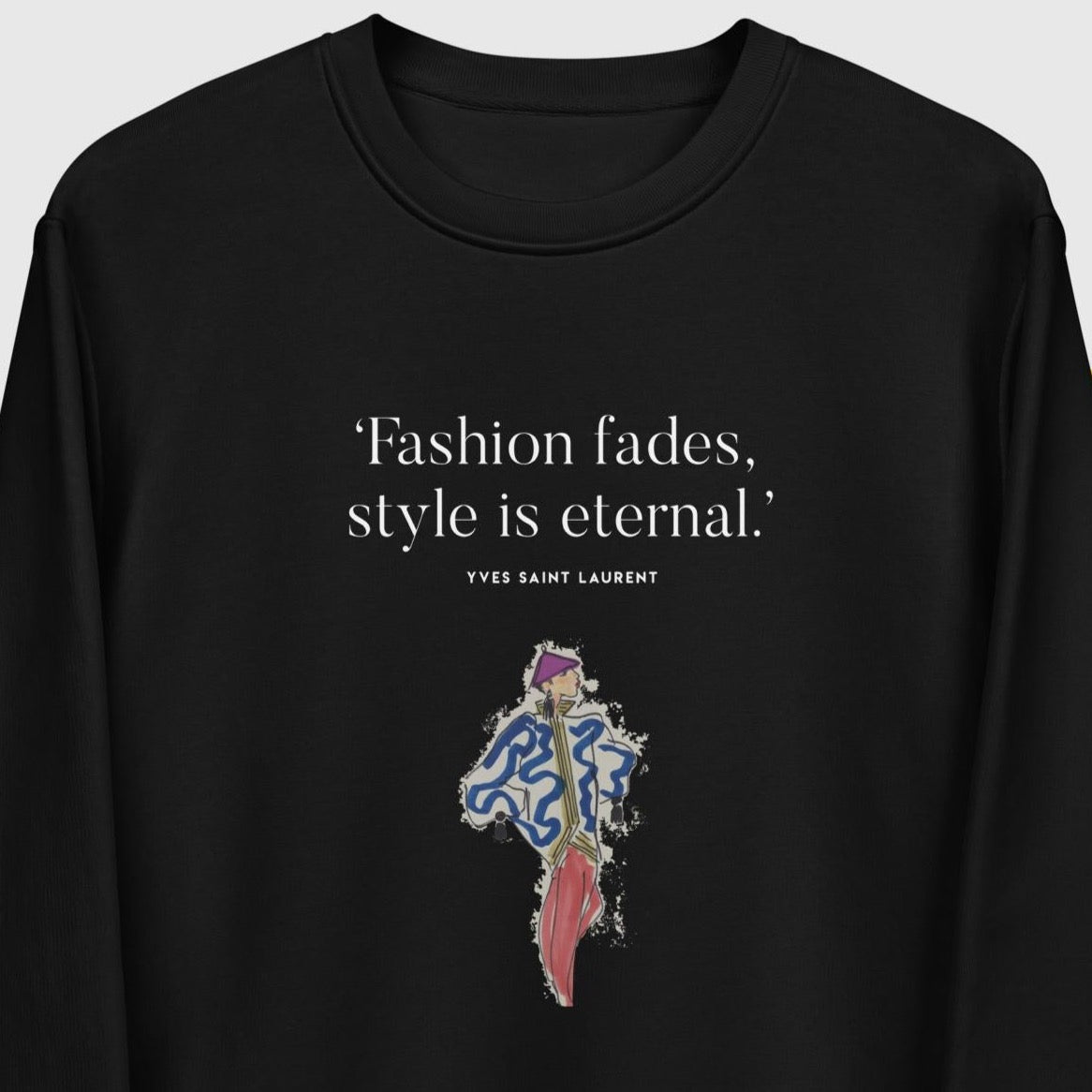 Fashion 'Eternal Style' Saint Laurent Organic Cotton Sweatshirt - Fashion Sweatshirt