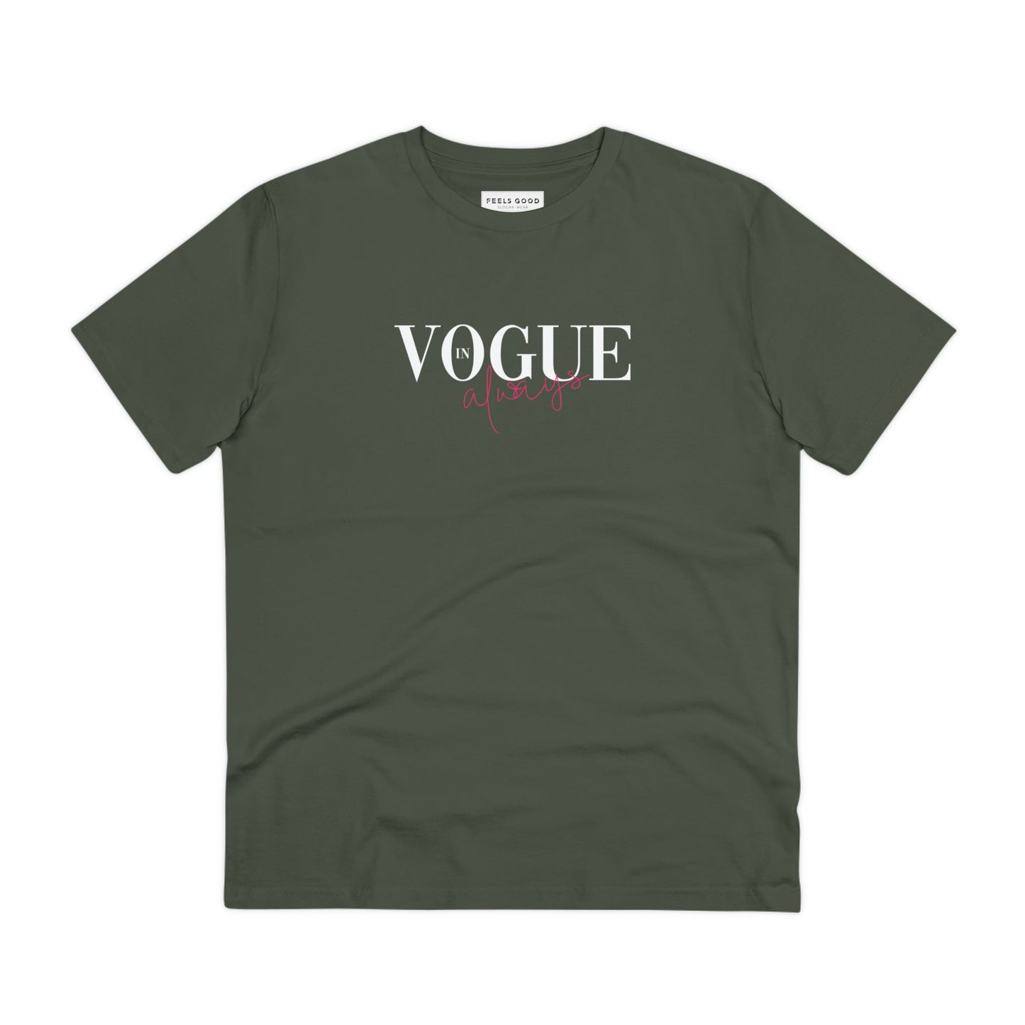 Fashion 'In Vogue' Organic Cotton T-shirt with a touch of nostalgic band tee energy
