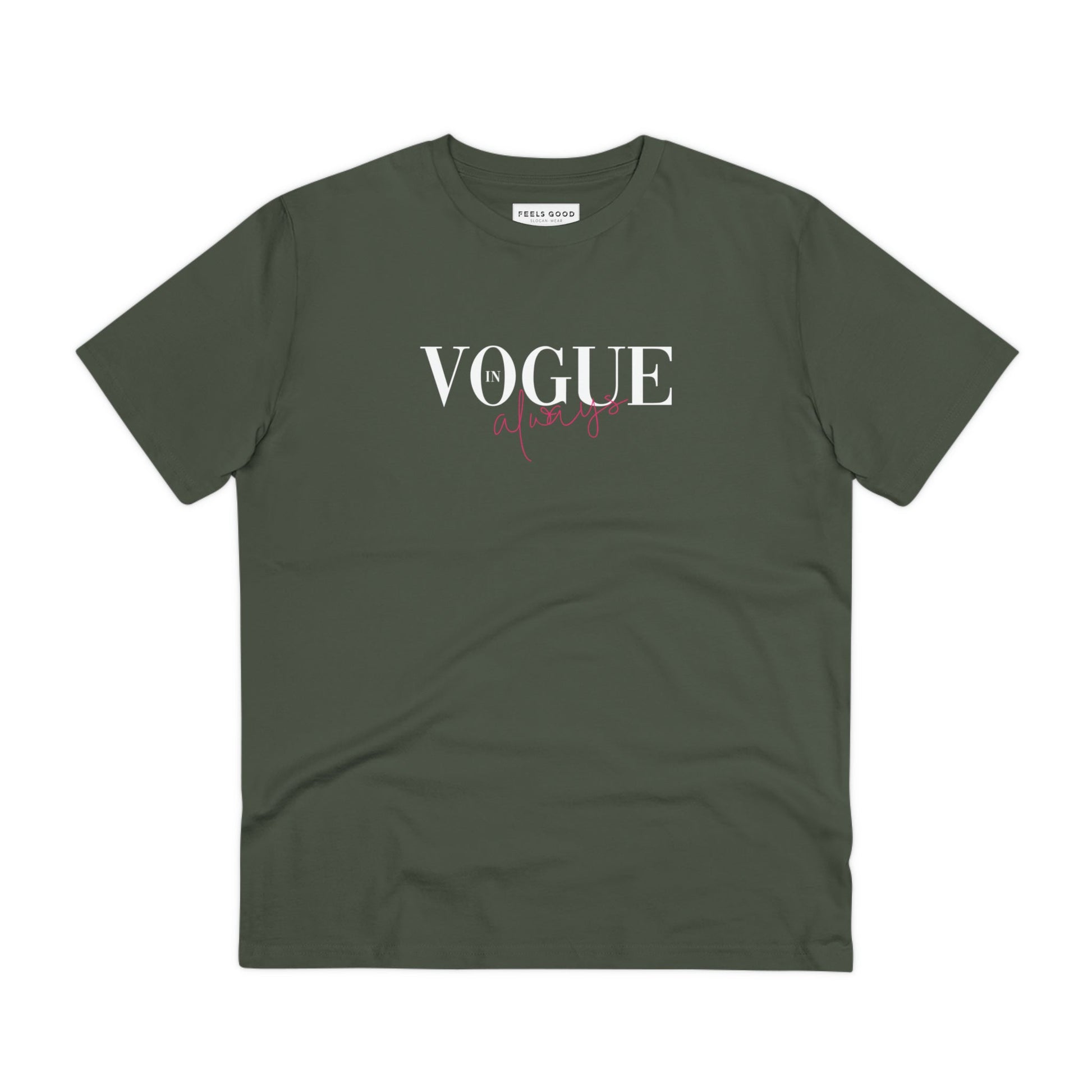 Fashion 'In Vogue' Organic Cotton T-shirt with a touch of nostalgic band tee energy
