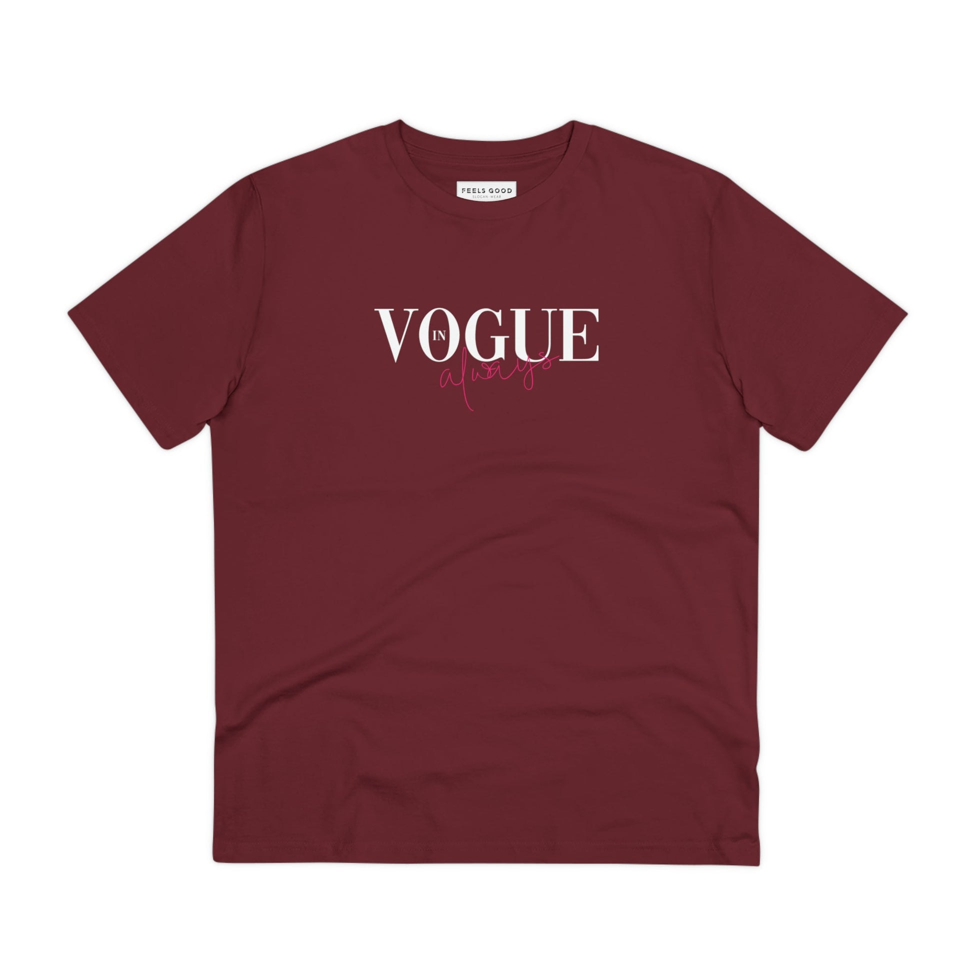 Fashion 'In Vogue' Organic Cotton T-shirt – comfy wear with vintage music vibes