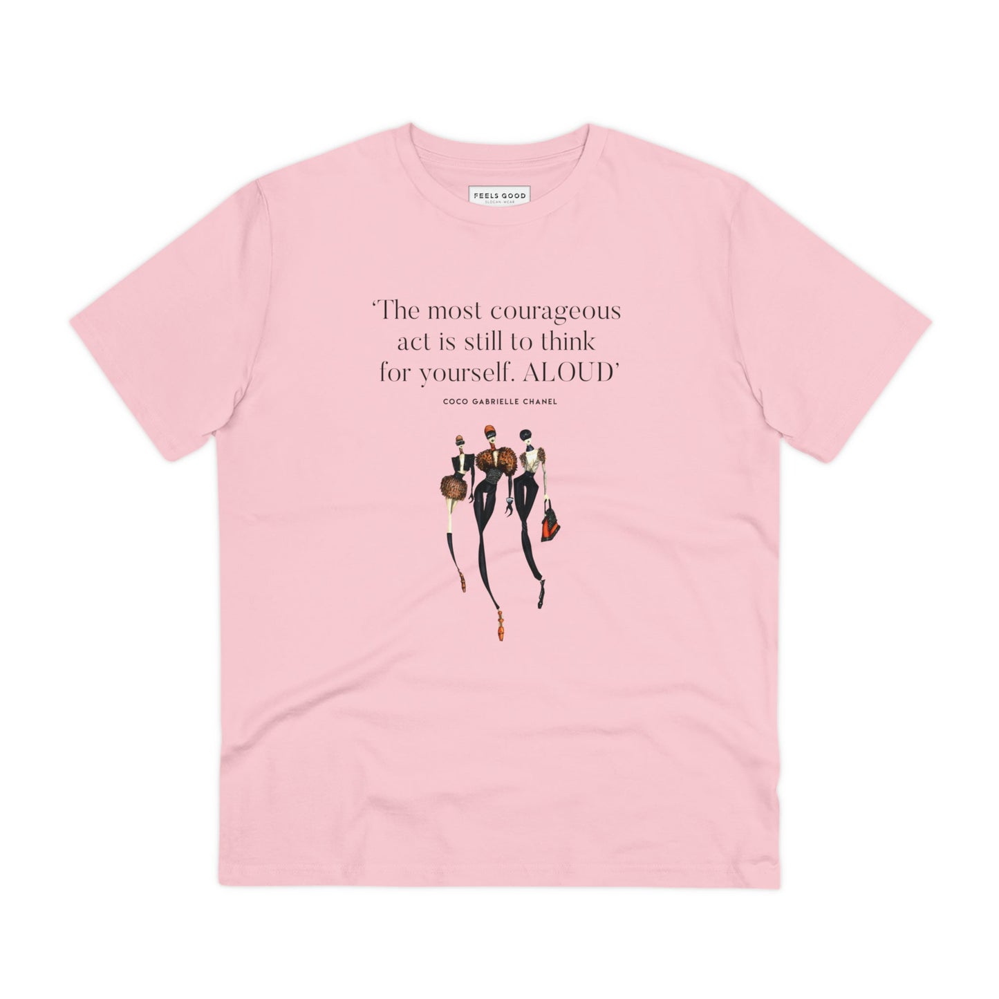 Find strength in words with the fashion 'Think Aloud' coco organic cotton t-shirt. Stay inspired daily!